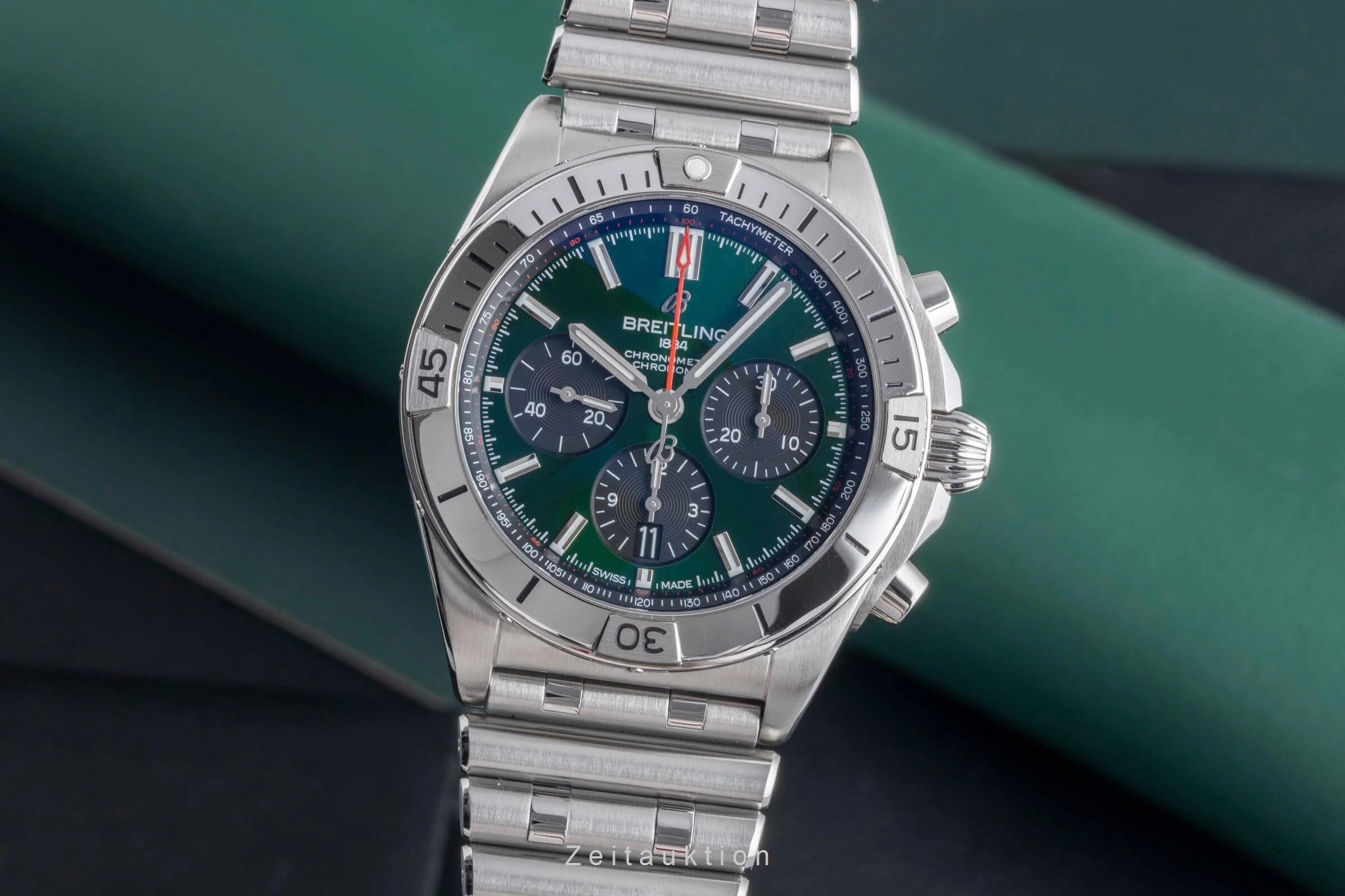 Breitling Chronomat chronograph steel automatic men's watch AB01343A1L1A1 LP: 8900EUR  [2501814] - Image 2