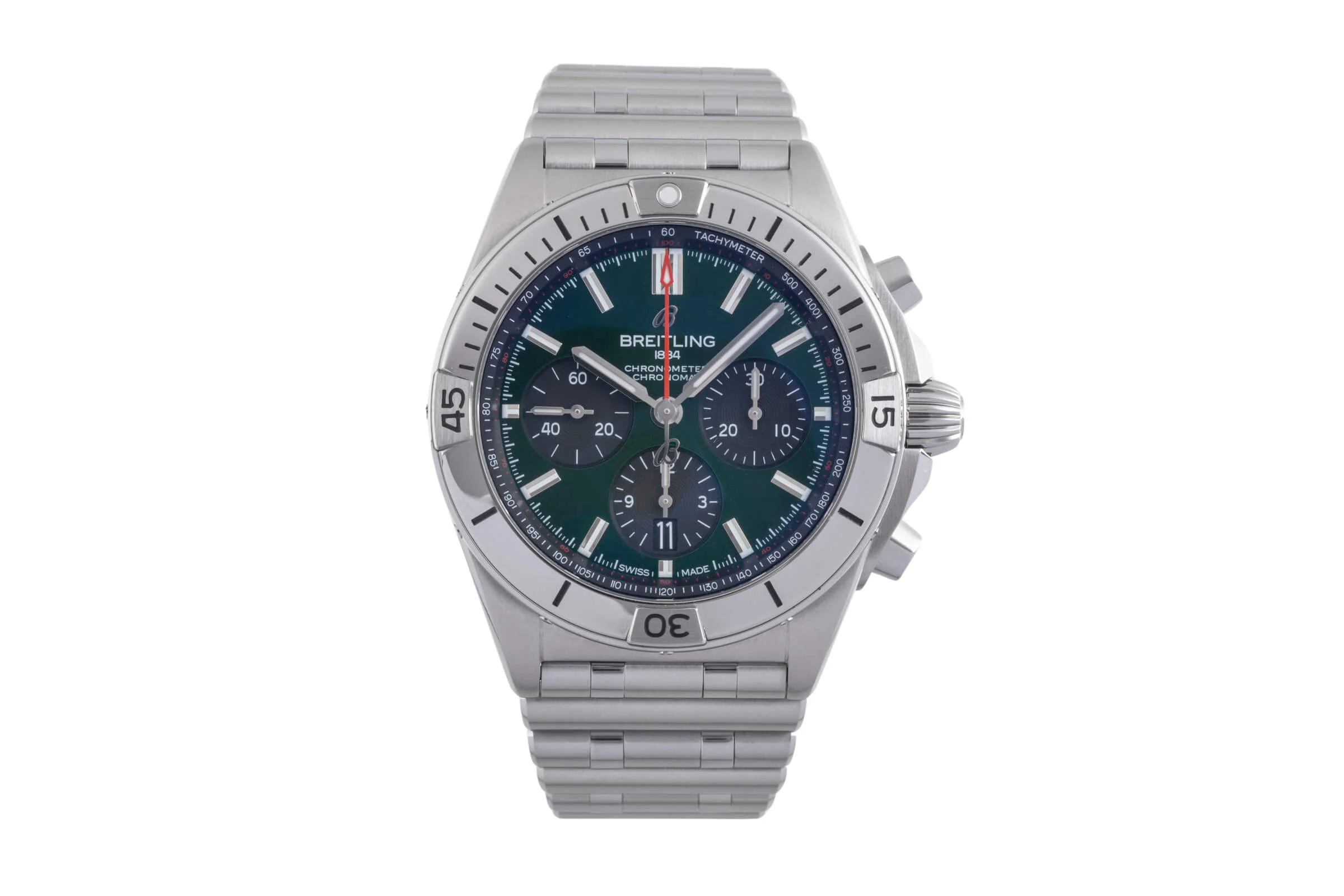 Breitling Chronomat chronograph steel automatic men's watch AB01343A1L1A1 LP: 8900EUR  [2501814] - Image 5