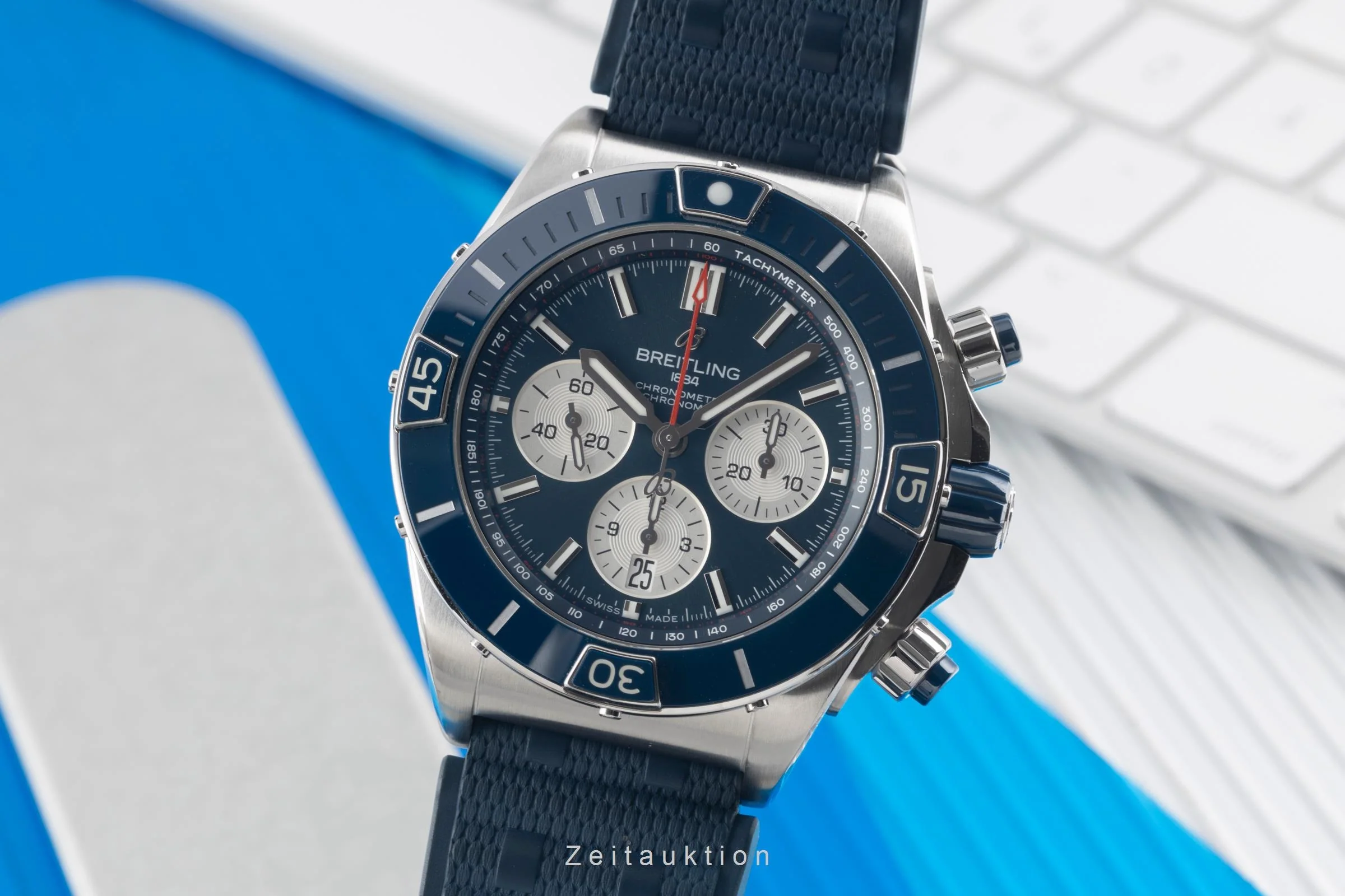 Breitling Chronomat chronograph steel automatic men's watch AB0136161C1S1 LP: 9550EUR  [2501591] - Image 2