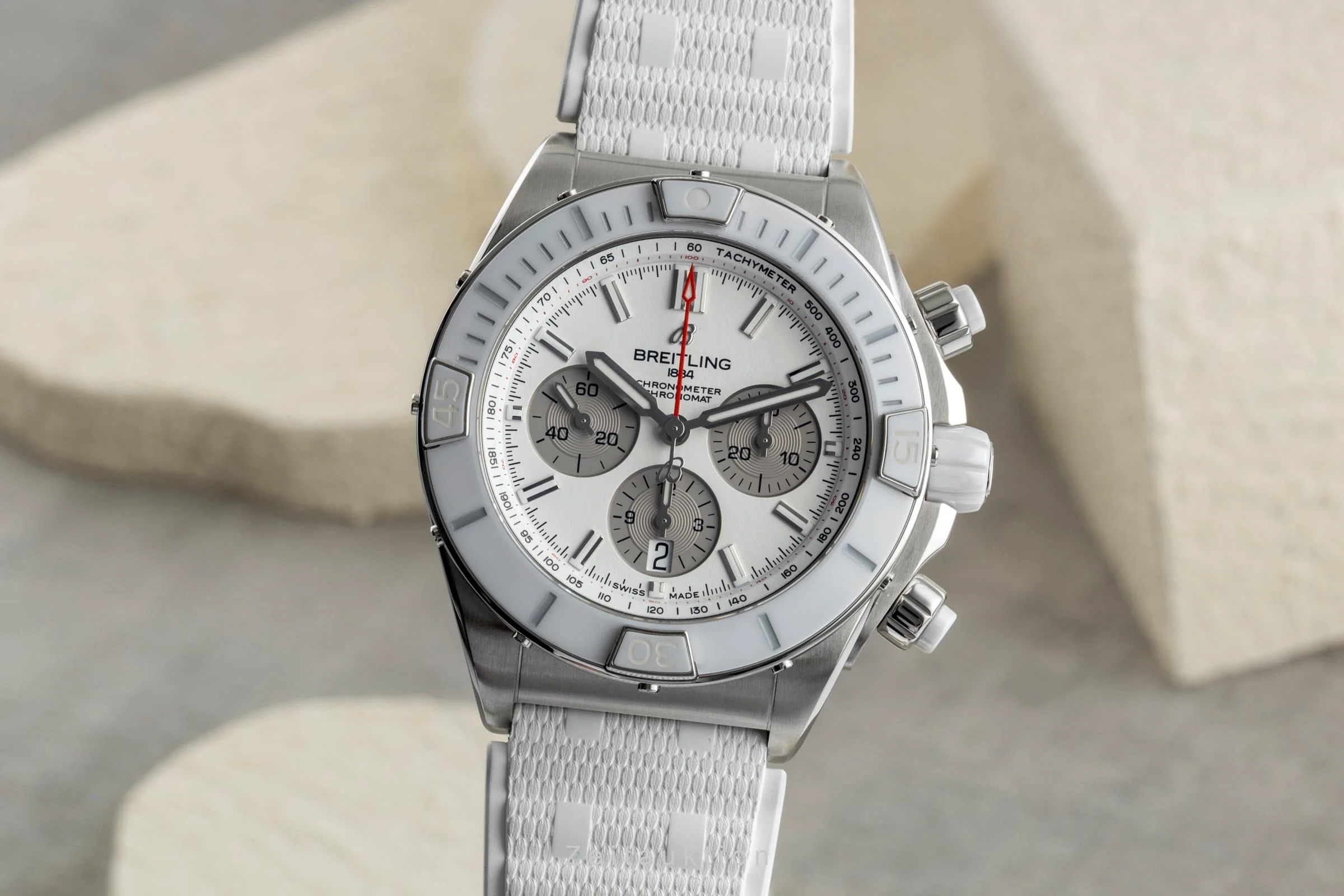 Breitling Chronomat chronograph steel automatic men's watch AB0136A71A1S1  [2504486] - Image 2