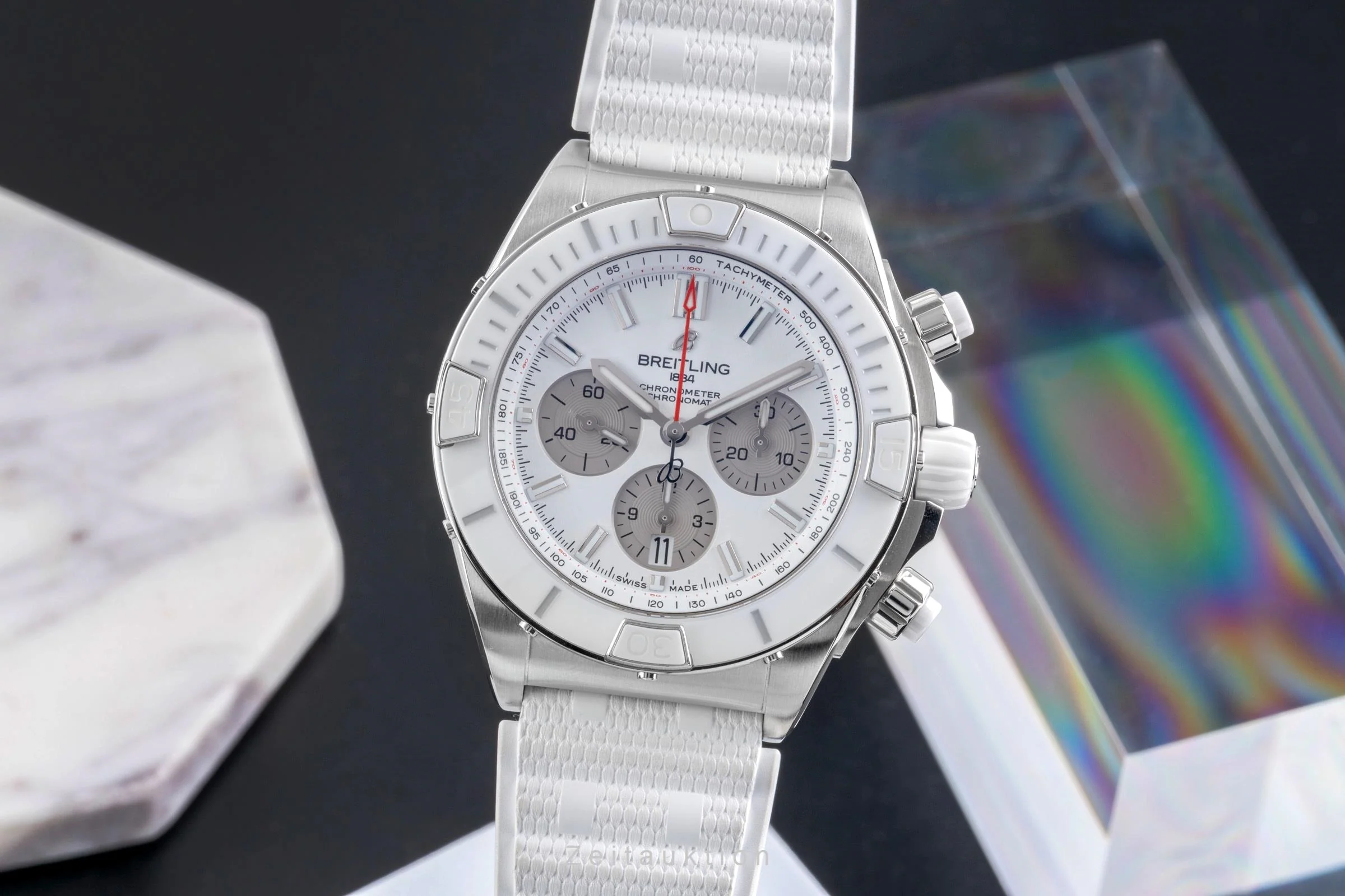 Breitling Chronomat chronograph steel automatic men's watch AB0136A71A1S1 LP: 10000EUR  [2600644] - Image 2