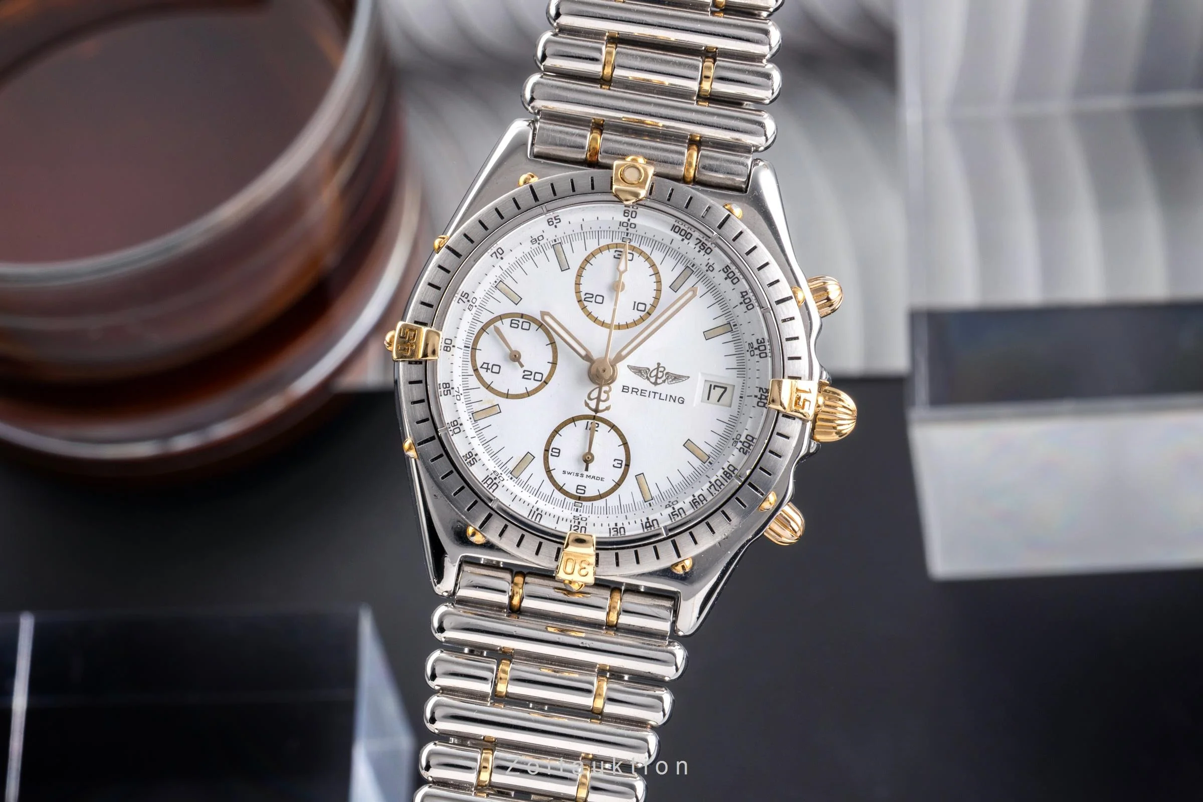 Breitling Chronomat chronograph steel / gold automatic men's watch 81.950  [2504301] - Image 2