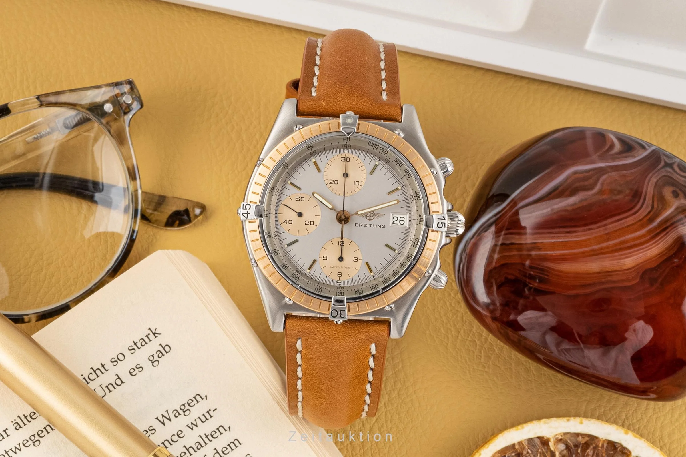 Breitling Chronomat chronograph steel / gold automatic men's watch 81950  [2304867] - Image 3