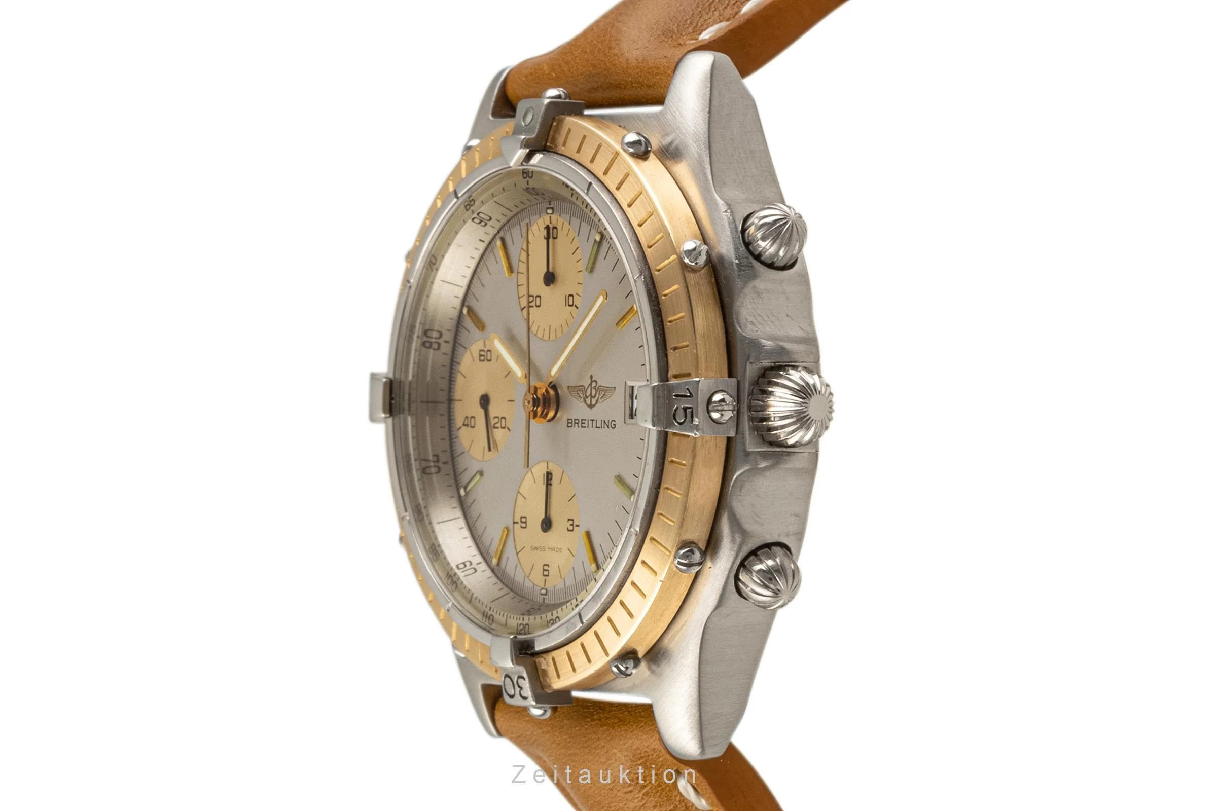 Breitling Chronomat chronograph steel / gold automatic men's watch 81950  [2304867] - Image 6