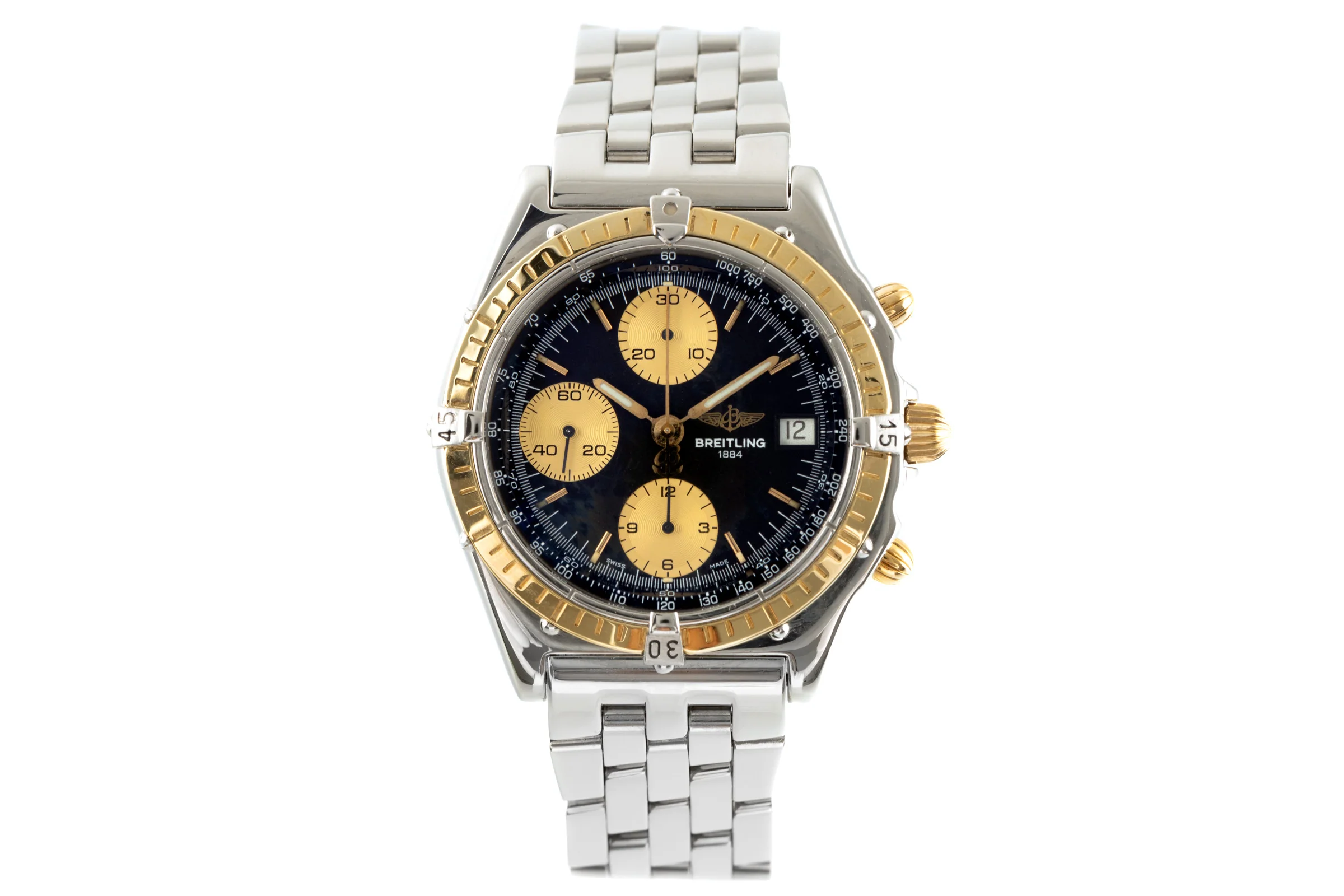 Breitling Chronomat chronograph steel / gold automatic men's watch B13048  [2103803] - Image 4
