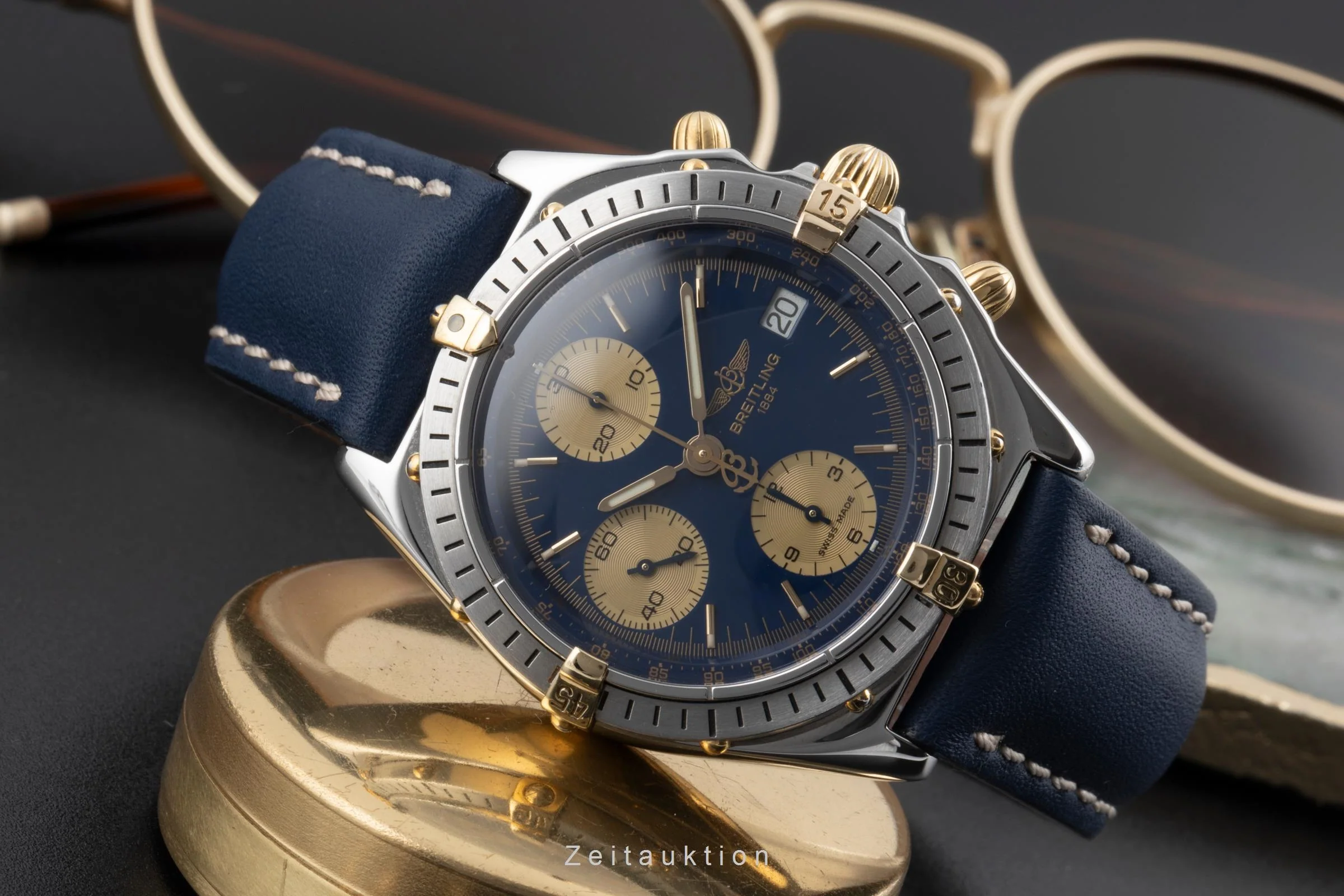 Breitling Chronomat chronograph steel / gold automatic men's watch B13048  [2506266] - Image 3