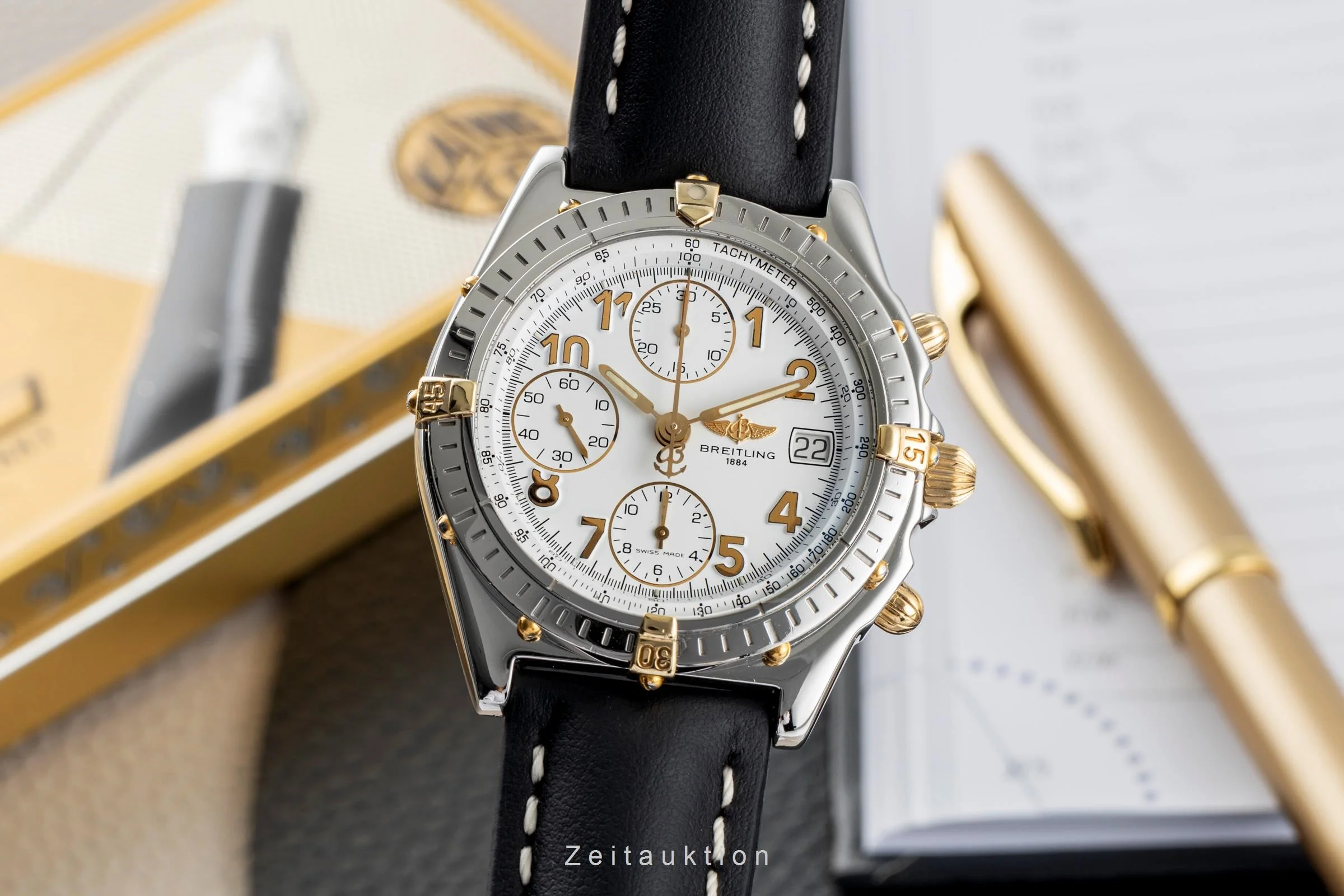 Breitling Chronomat chronograph steel / gold automatic men's watch B13050.1  [2501963] - Image 2