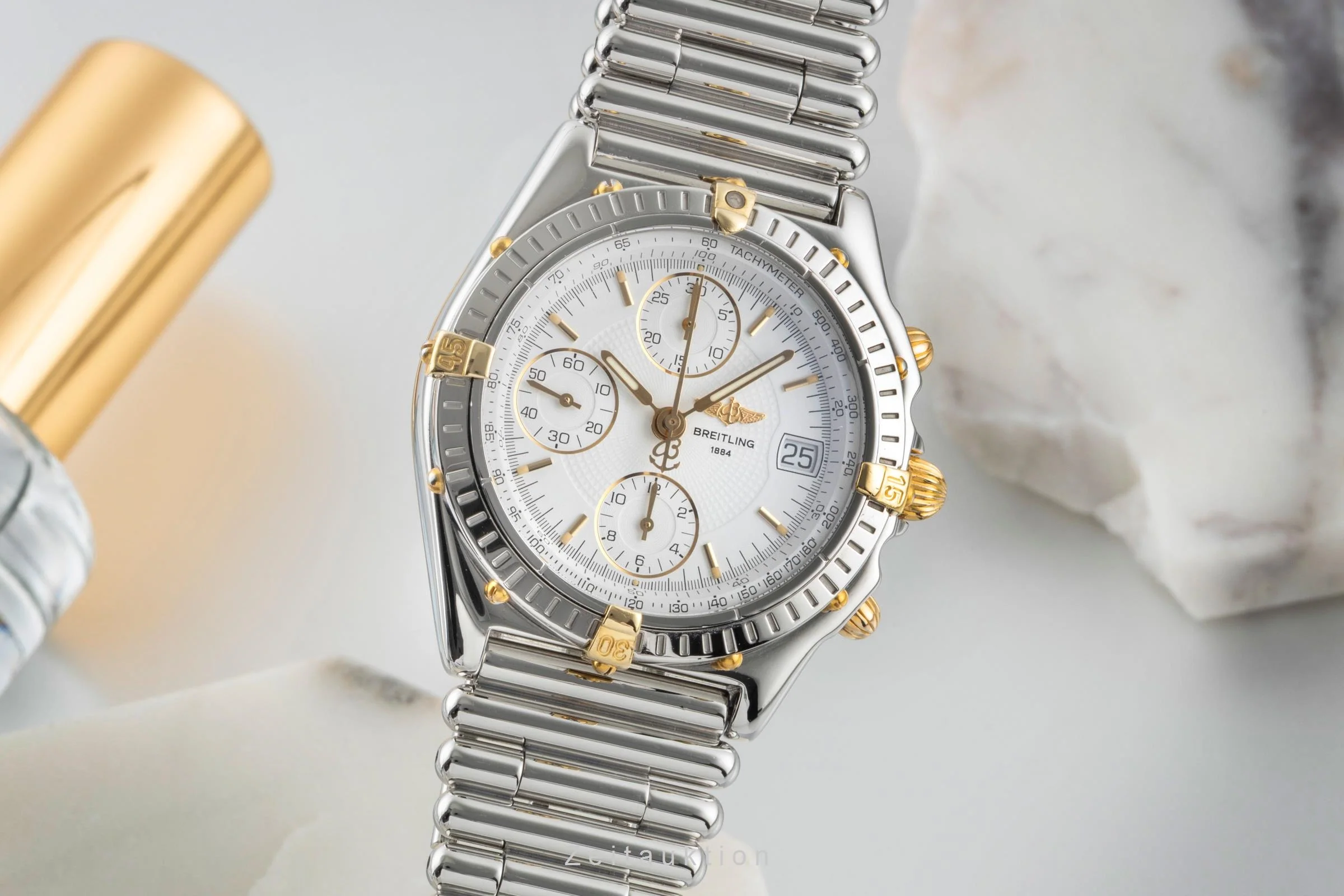 Breitling Chronomat chronograph steel / gold automatic men's watch B13050.1  [2503095] - Image 2