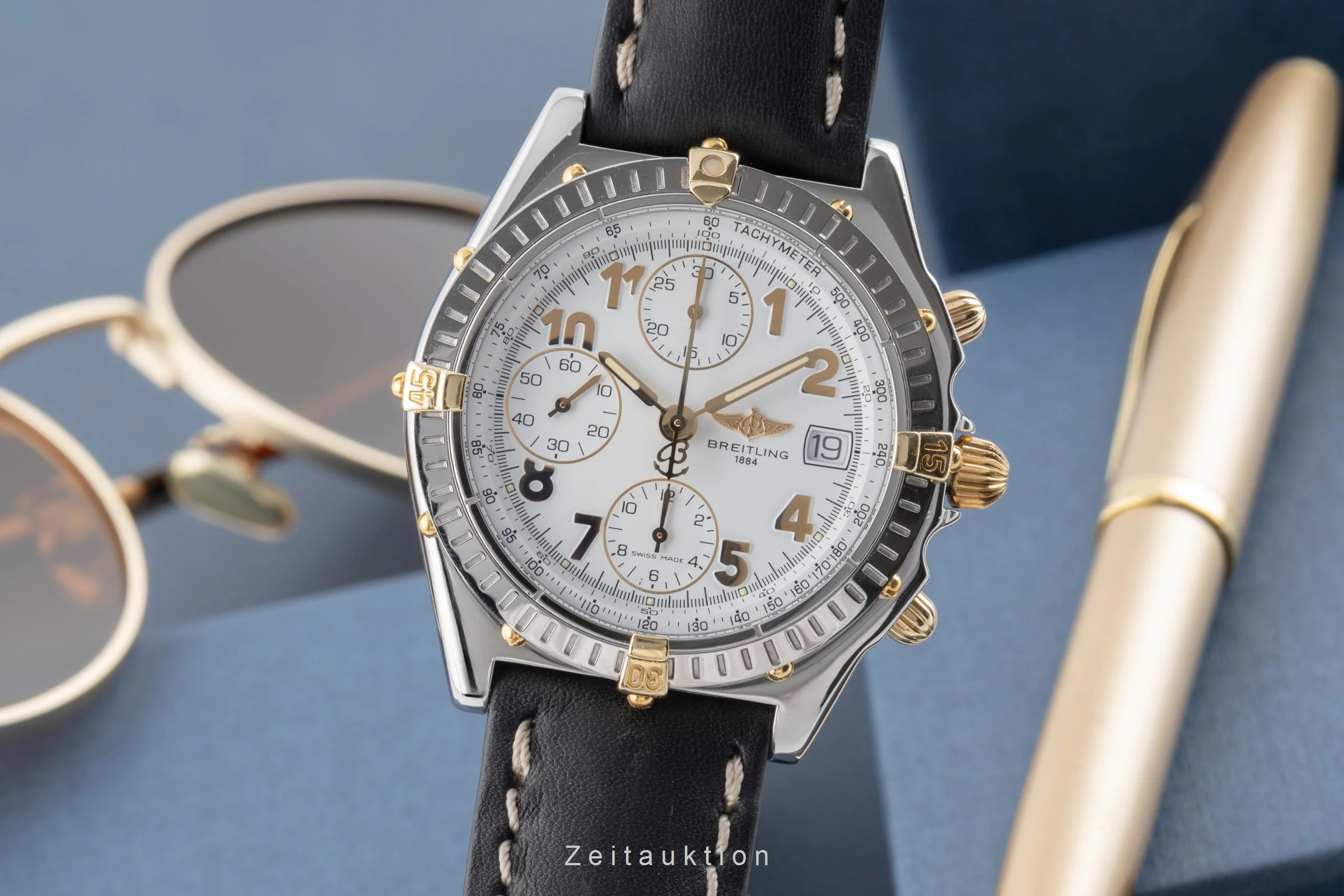 Breitling Chronomat chronograph steel / gold automatic men's watch B13050.1  [2503554] - Image 2