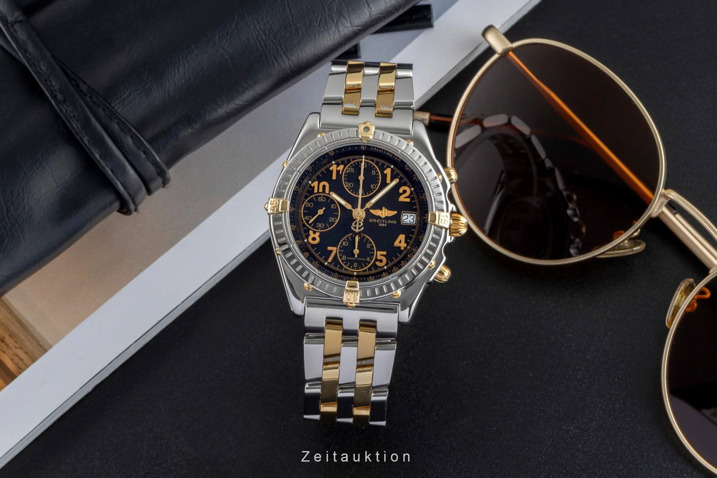 Breitling Chronomat chronograph steel / gold automatic men's watch B13050.1  [2505572] - Image 4