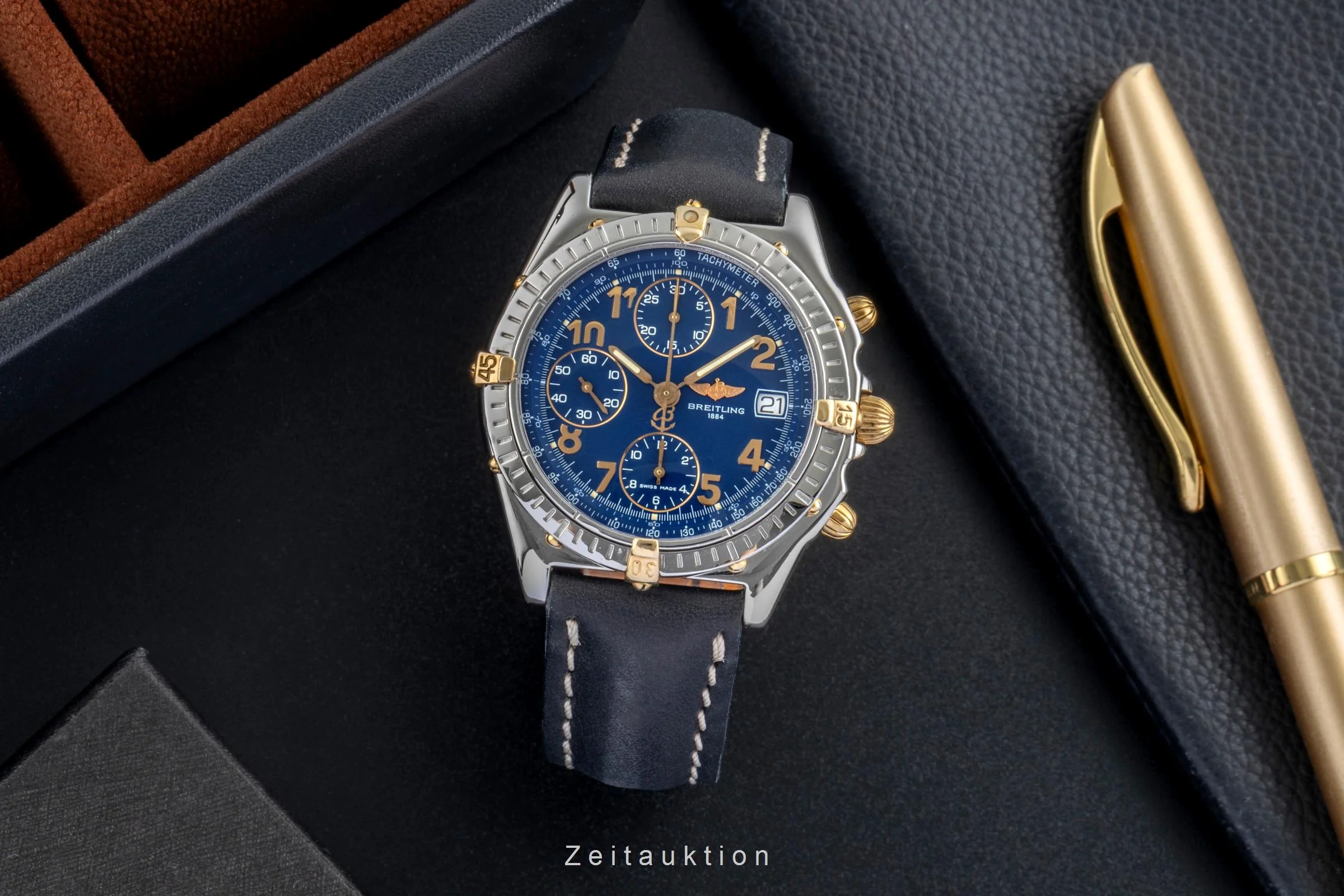Breitling Chronomat chronograph steel / gold automatic men's watch B13050.1  [2506540] - Image 4