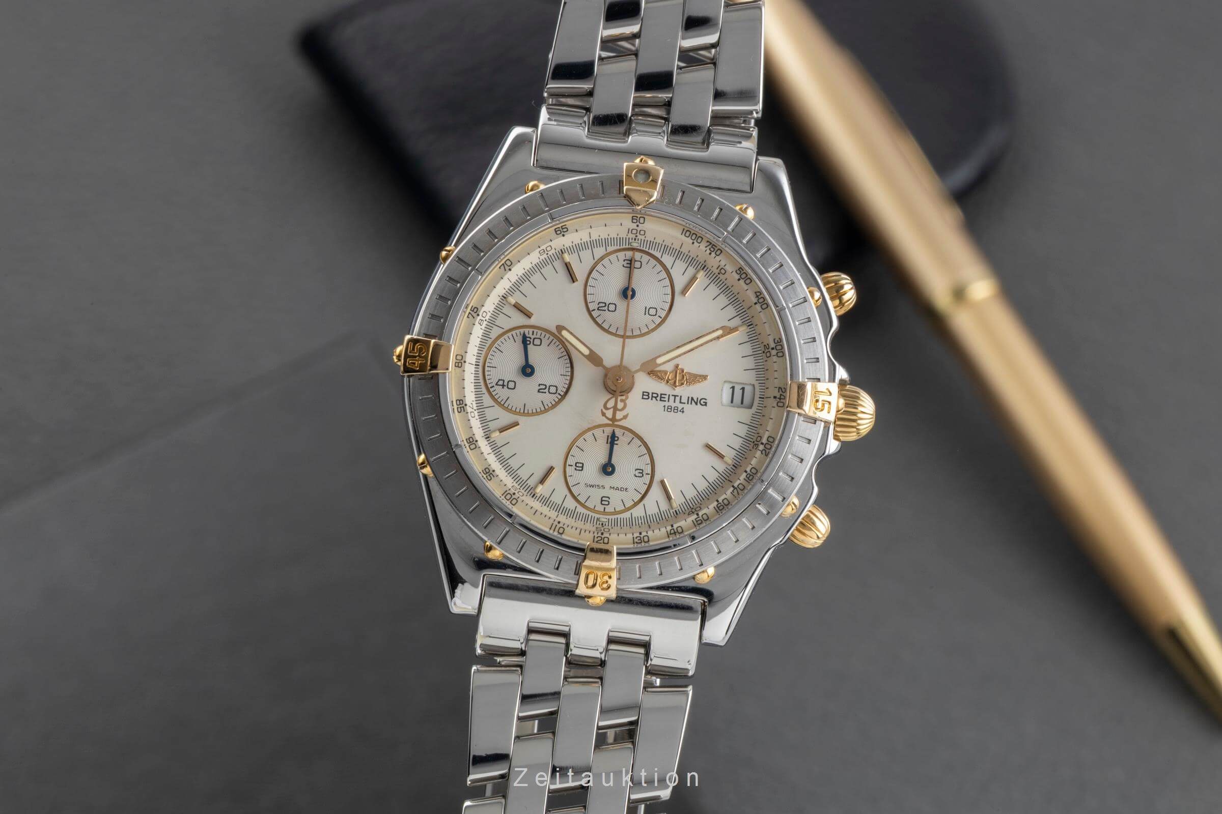 Breitling Chronomat chronograph steel / gold automatic men's watch B13050  [2501714] - Image 2