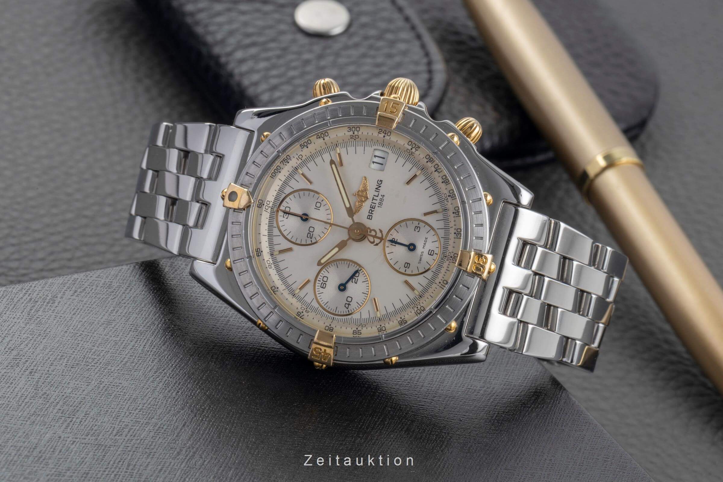 Breitling Chronomat chronograph steel / gold automatic men's watch B13050  [2501714] - Image 3