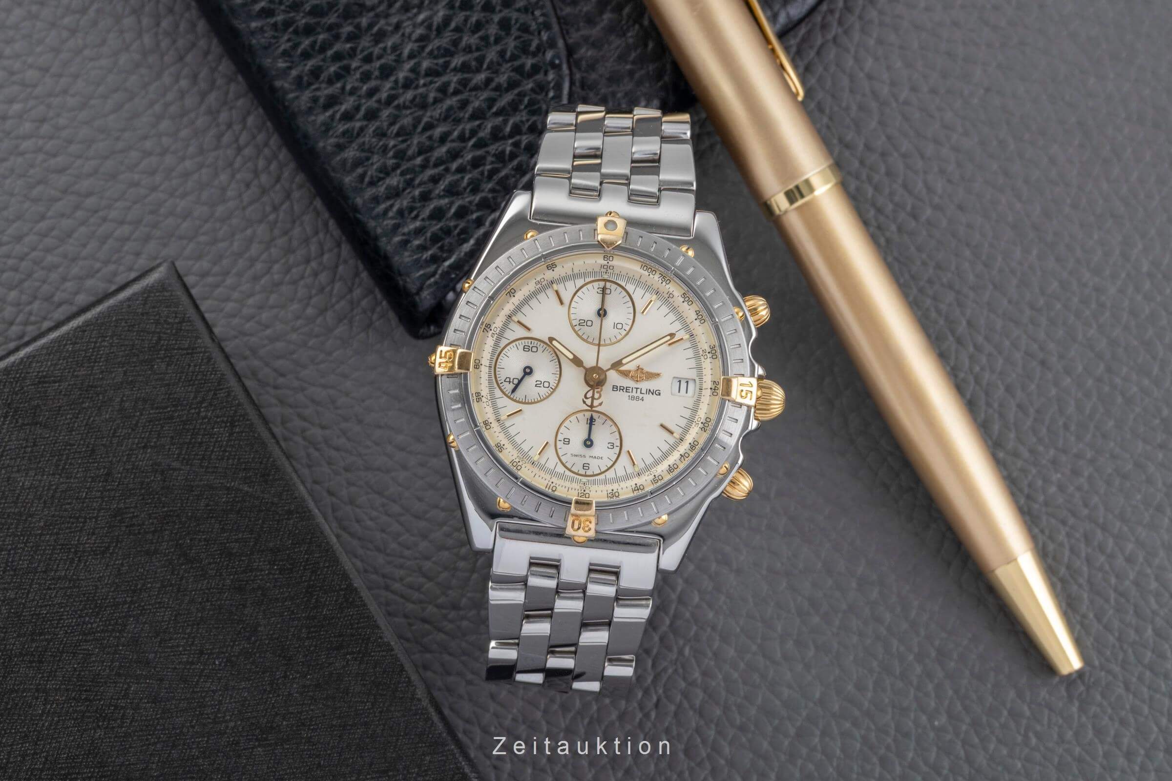 Breitling Chronomat chronograph steel / gold automatic men's watch B13050  [2501714] - Image 4