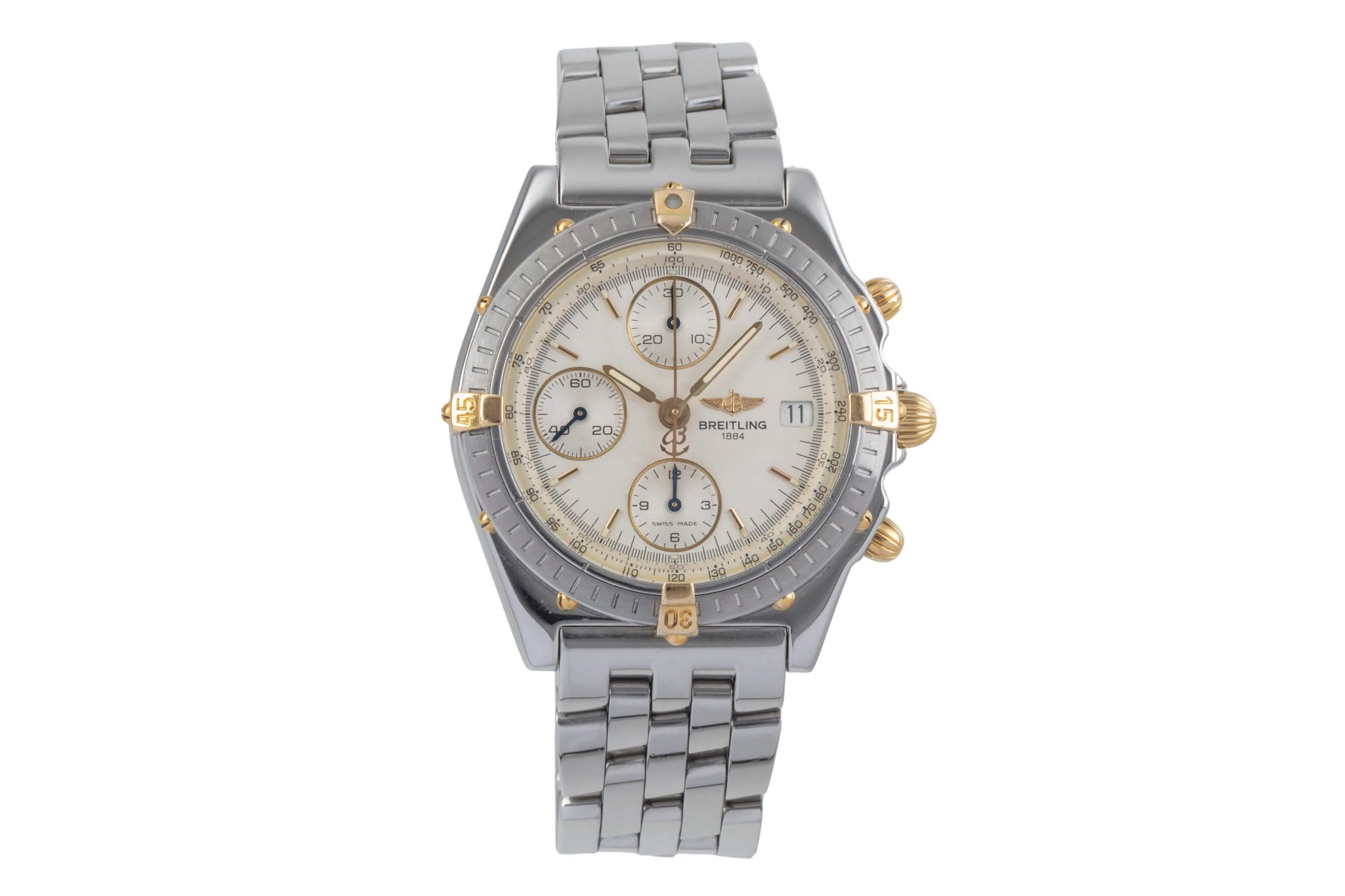 Breitling Chronomat chronograph steel / gold automatic men's watch B13050  [2501714] - Image 5