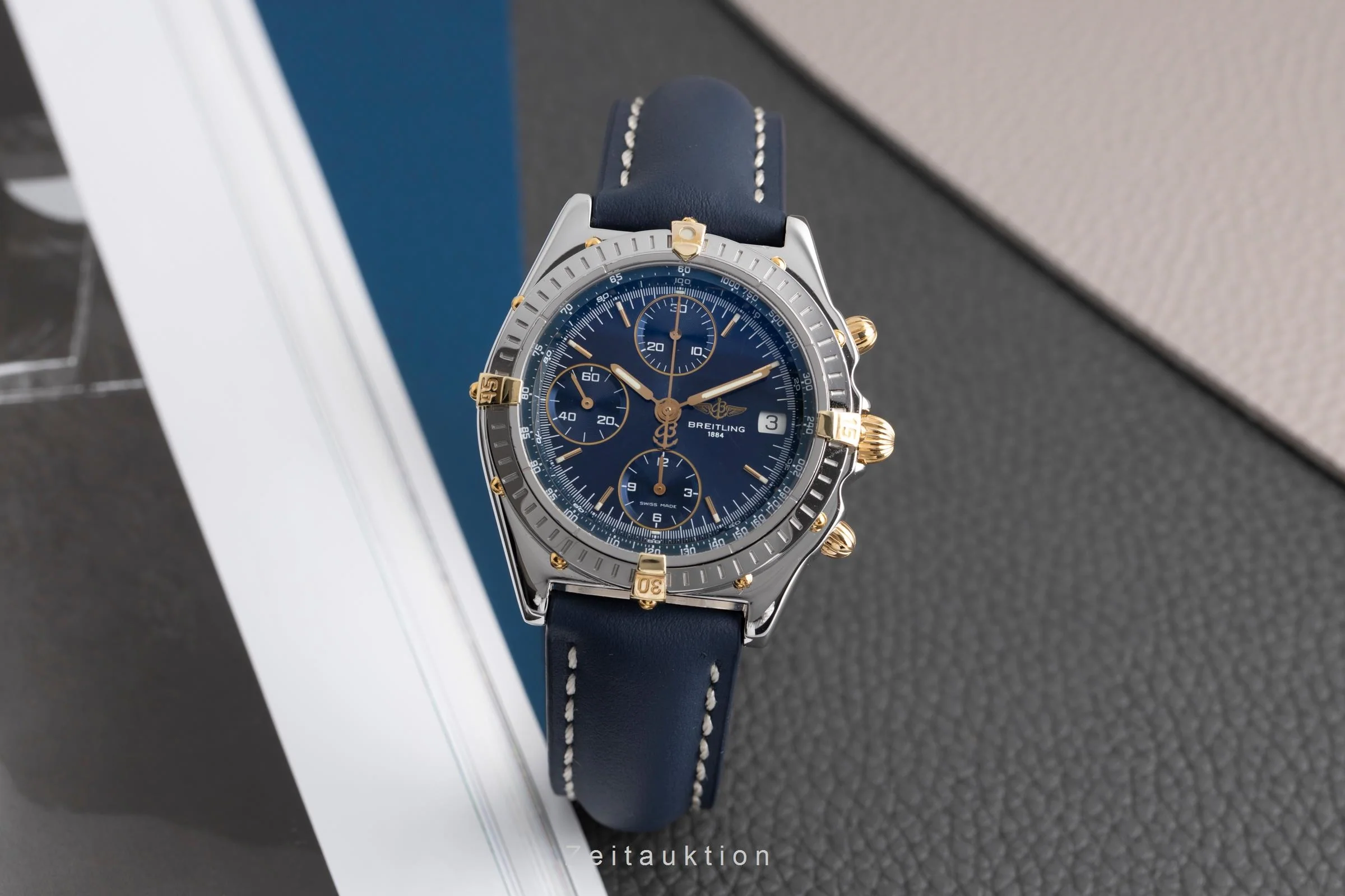 Breitling Chronomat chronograph steel / gold automatic men's watch B13050  [2502340] - Image 4