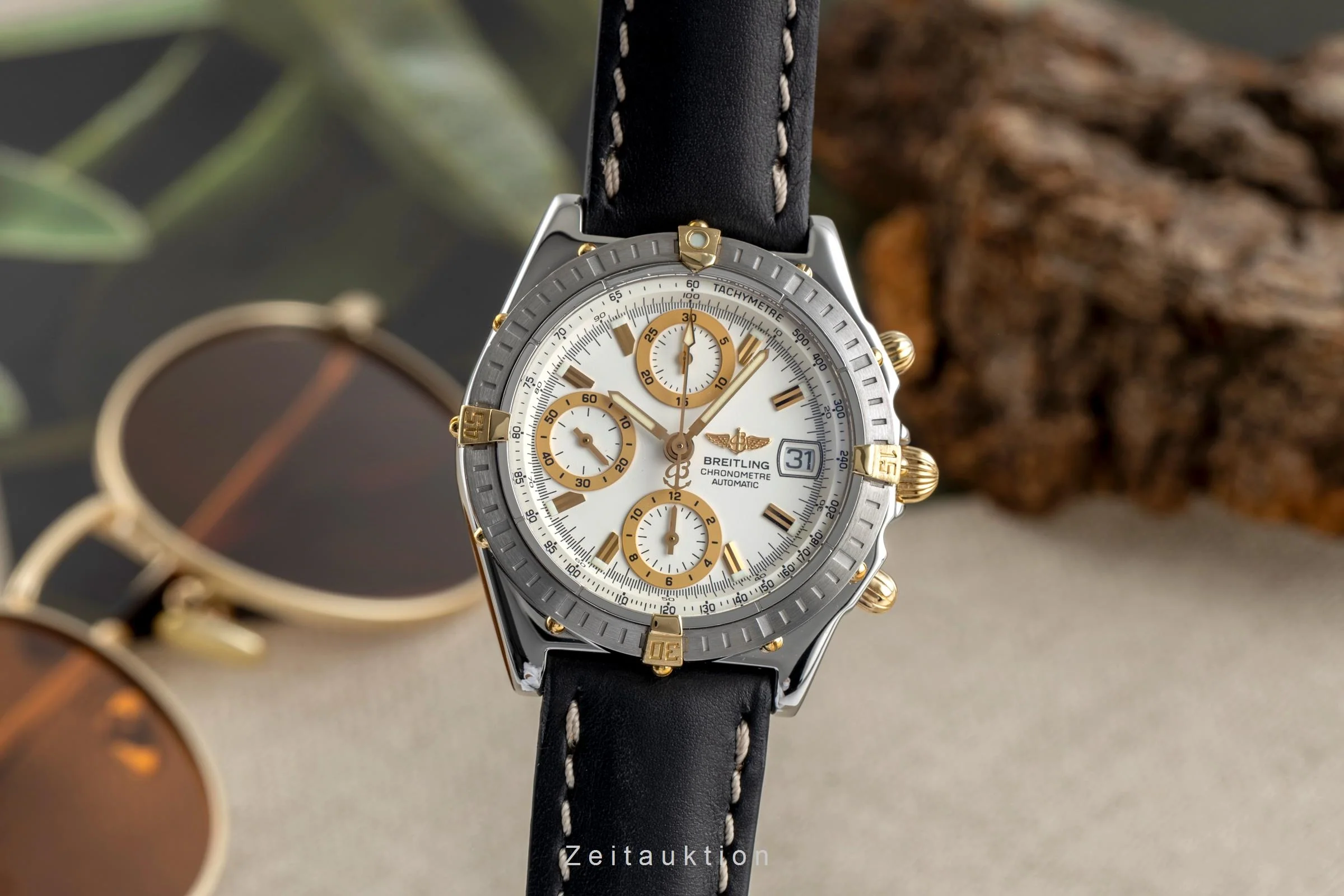 Breitling Chronomat chronograph steel / gold automatic men's watch B13352  [2504063] - Image 2