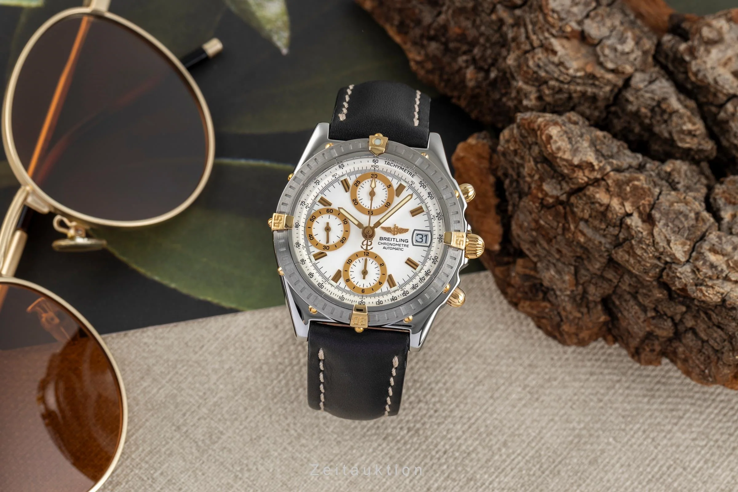 Breitling Chronomat chronograph steel / gold automatic men's watch B13352  [2504063] - Image 4