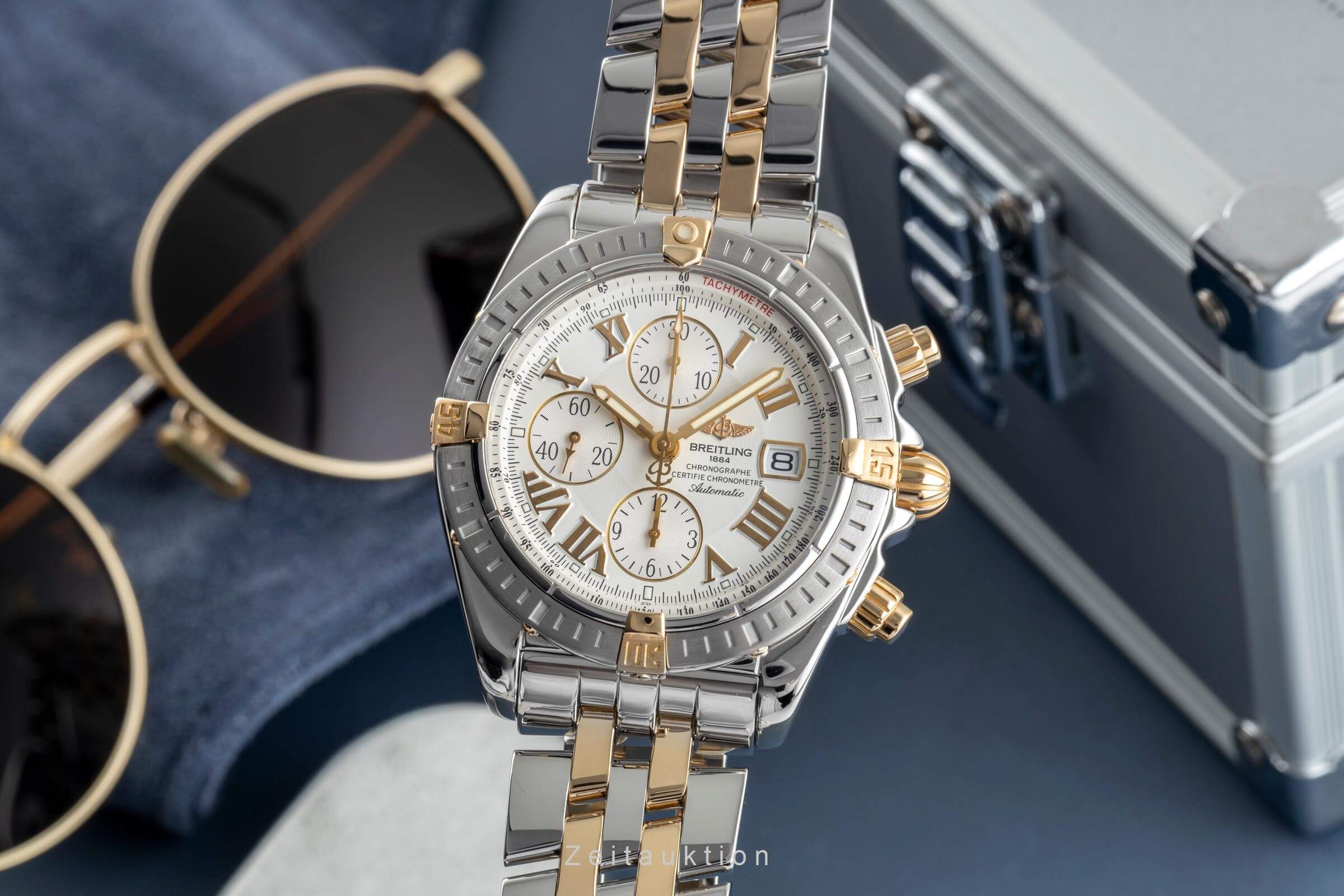 Breitling Chronomat chronograph steel / gold automatic men's watch B13356  [2502136] - Image 2