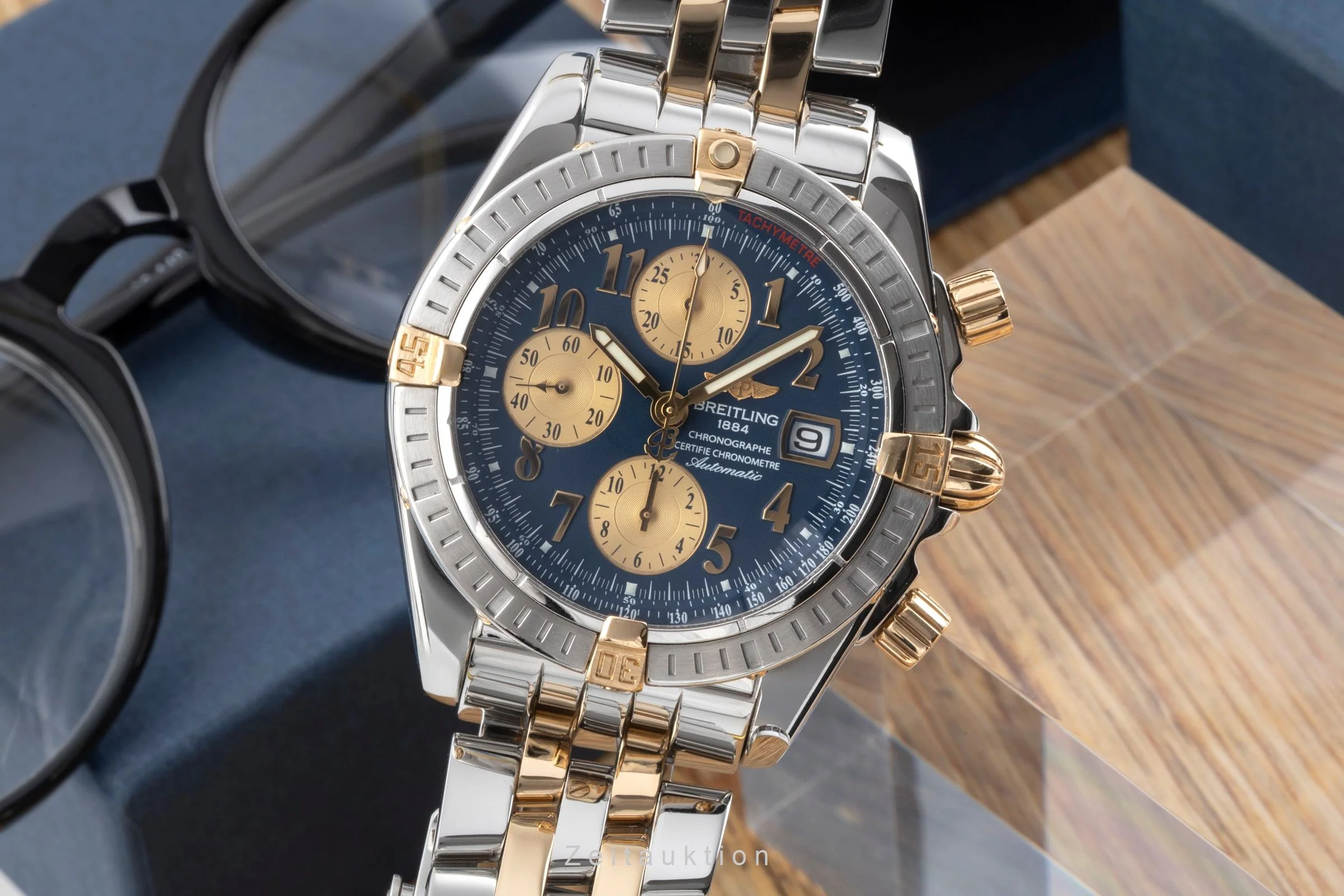 Breitling Chronomat chronograph steel / gold automatic men's watch B13356  [2600663] - Image 2