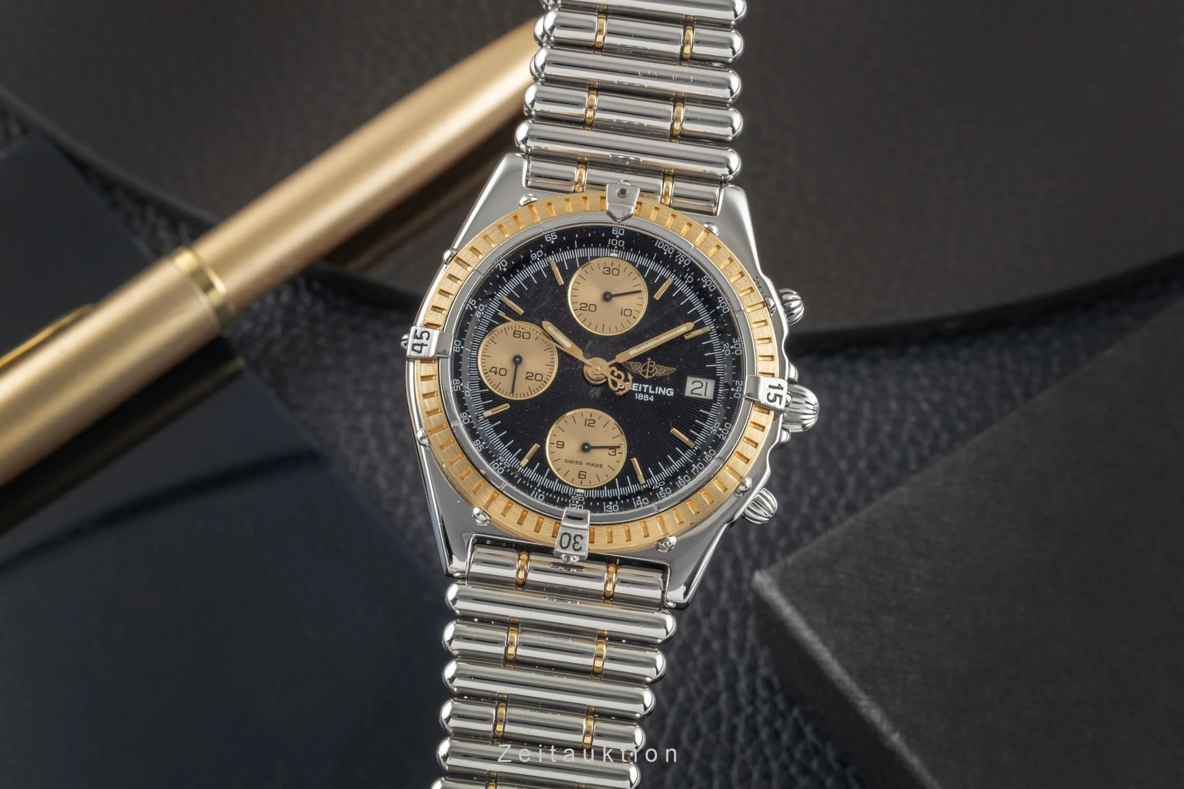 Breitling Chronomat chronograph steel / gold automatic men's watch D13047  [2600133] - Image 2