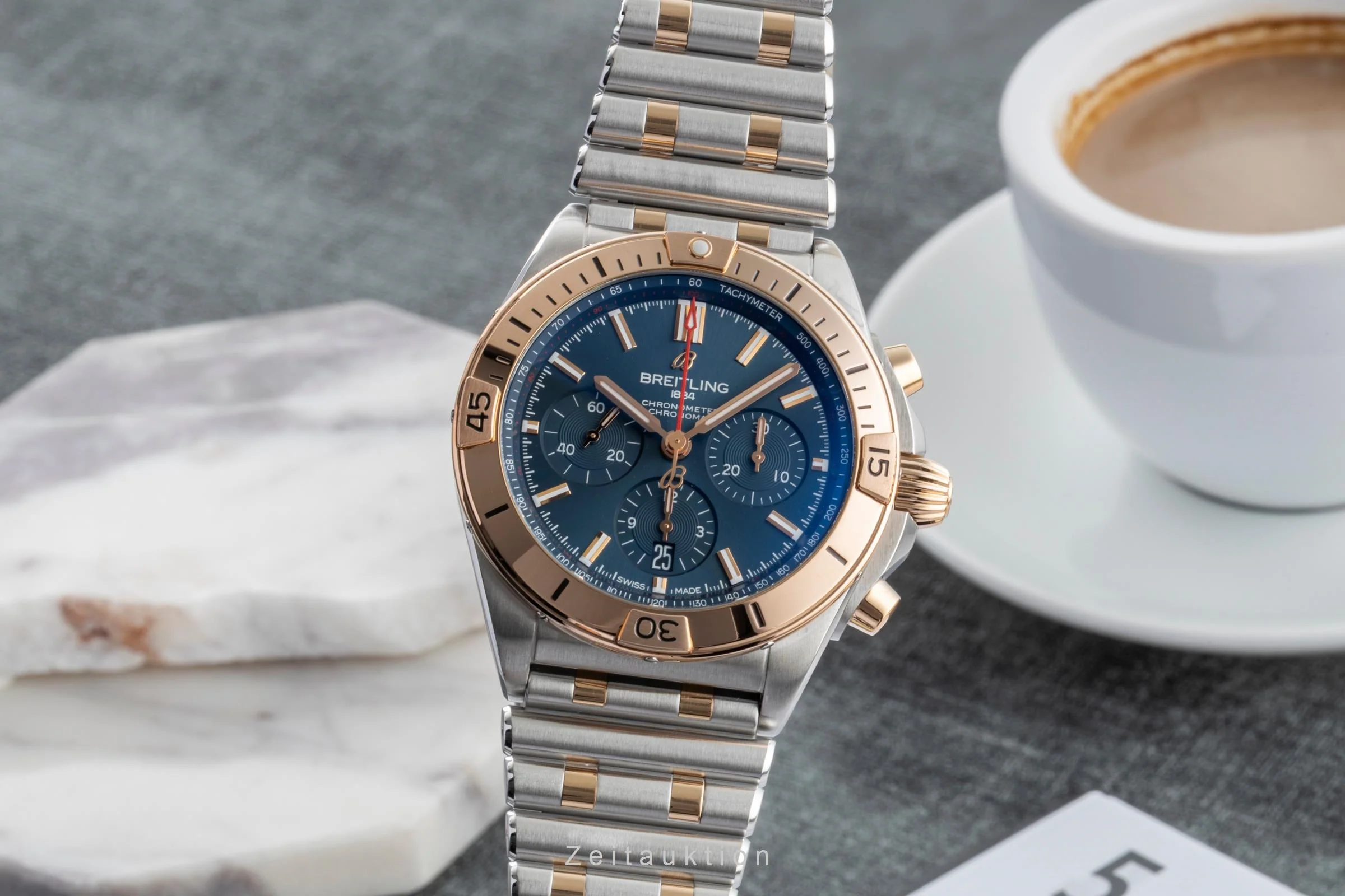 Breitling Chronomat chronograph steel / gold automatic men's watch UB0134 LP: 14200EUR  [2600481] - Image 2
