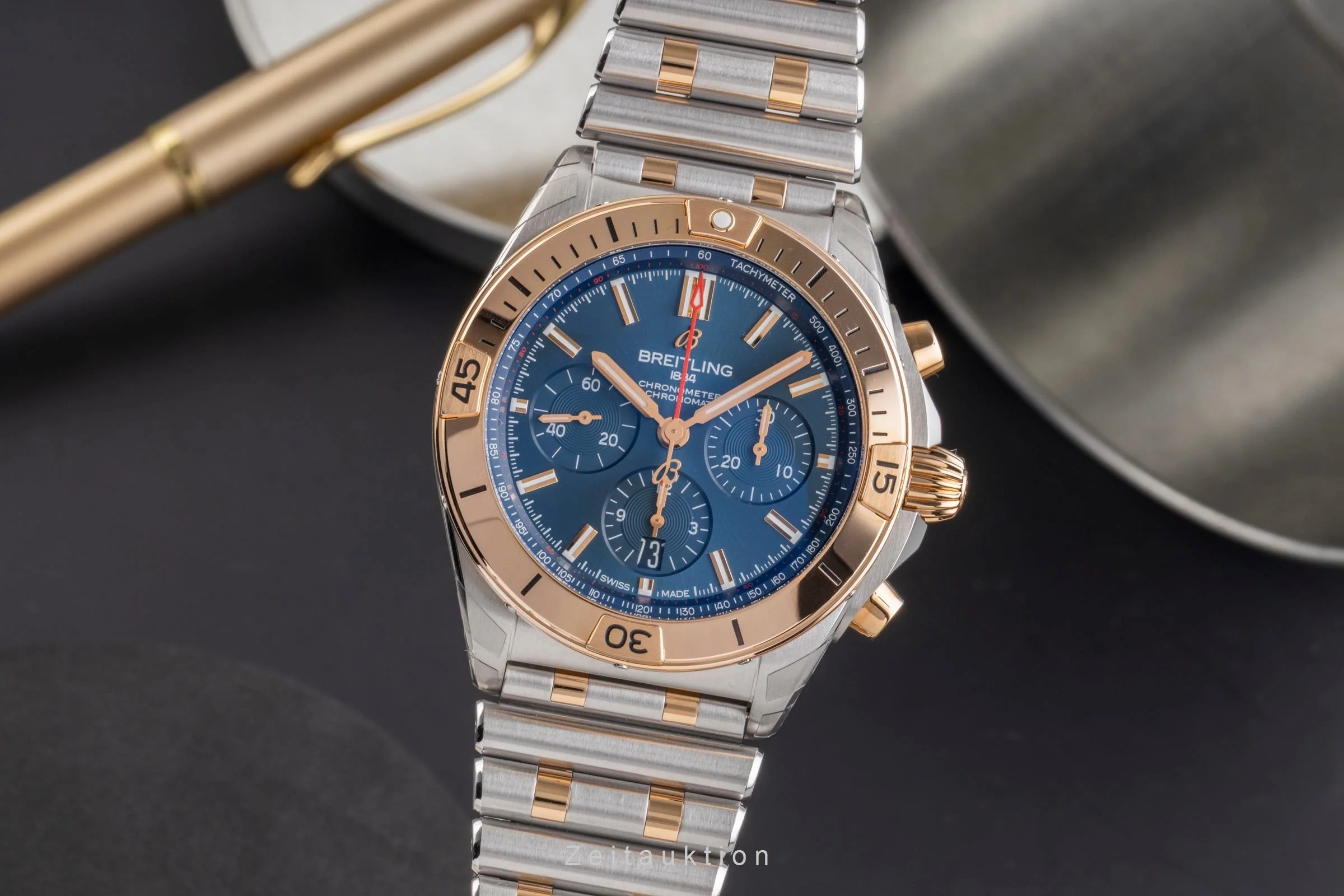 Breitling Chronomat chronograph steel / gold automatic men's watch UB013401C1U1 LP: 13900EUR  [2505495] - Image 2