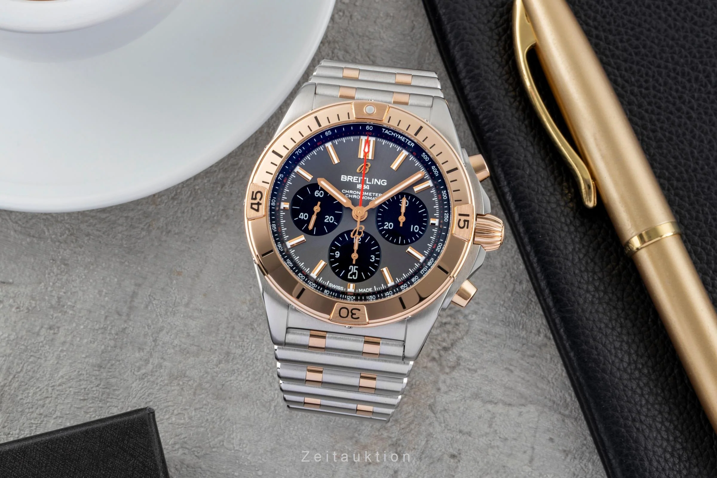 Breitling Chronomat chronograph steel / gold automatic men's watch UB0134101B1U1 LP: 14200EUR  [2600722] - Image 4