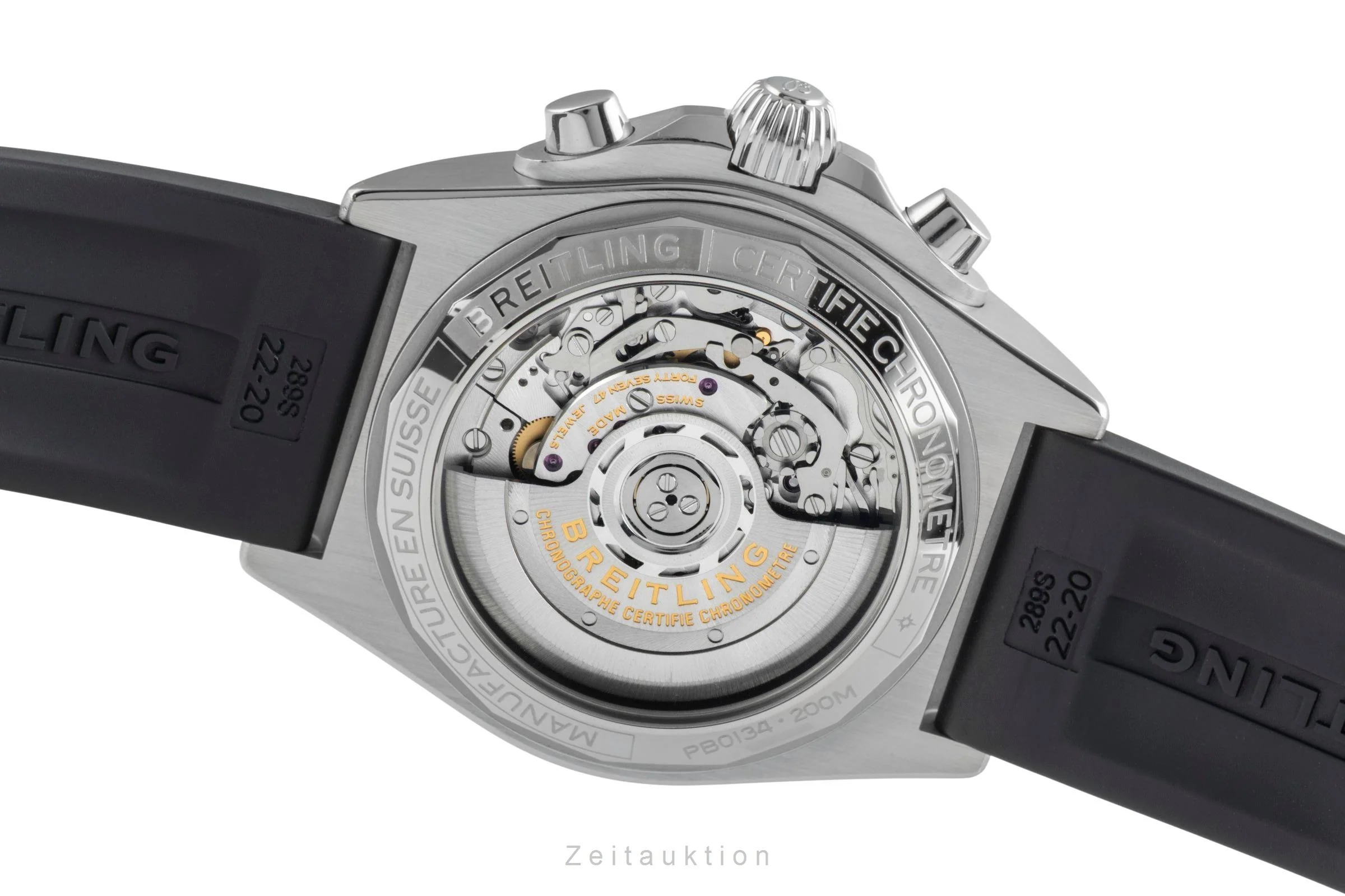 Breitling Chronomat chronograph steel / platinium automatic men's watch PB0134 LP: 11400EUR  [2505491] - Image 11