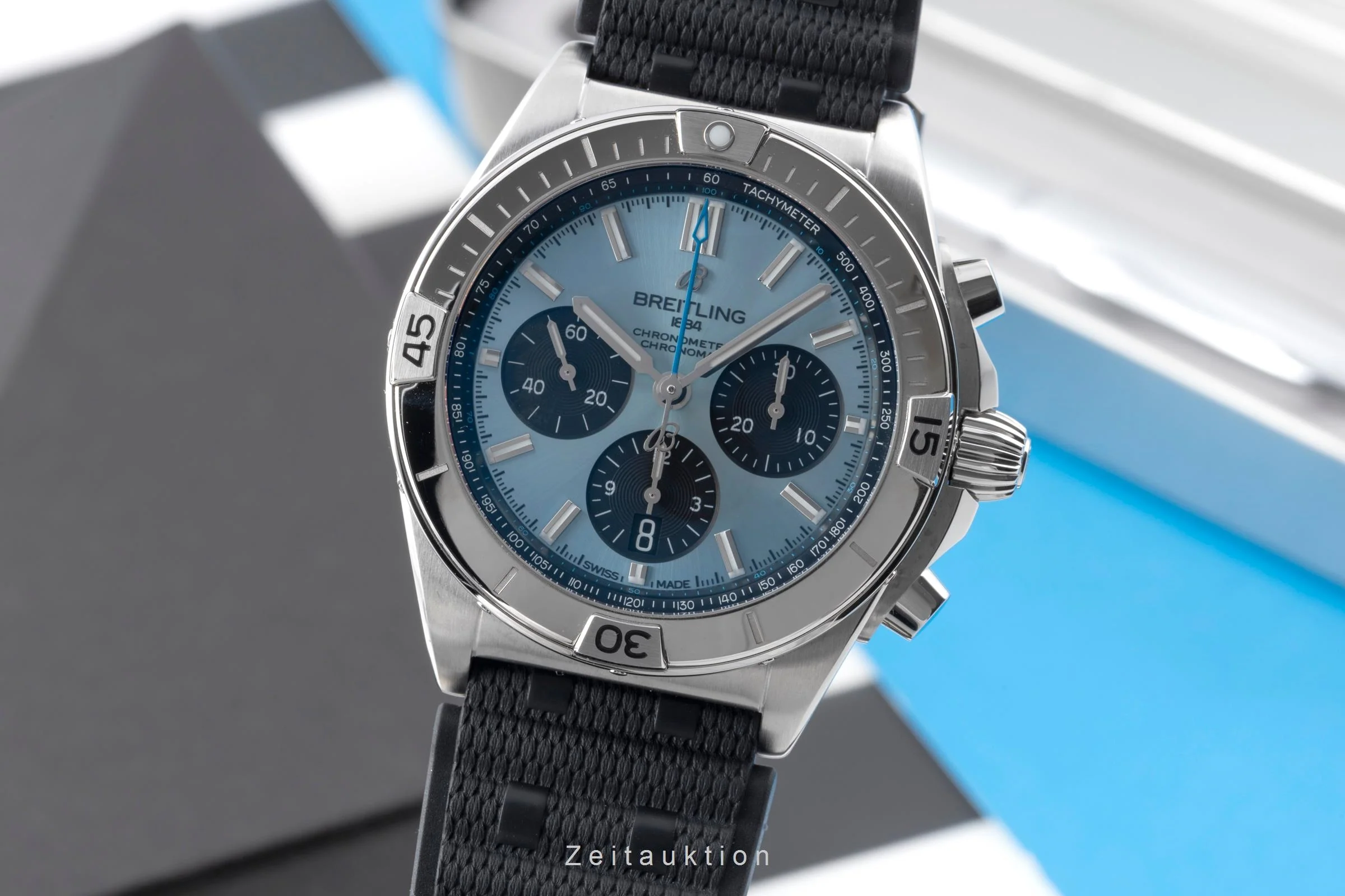 Breitling Chronomat chronograph steel / platinium automatic men's watch PB0134101C1S1 LP: 10600EUR  [2505525] - Image 2