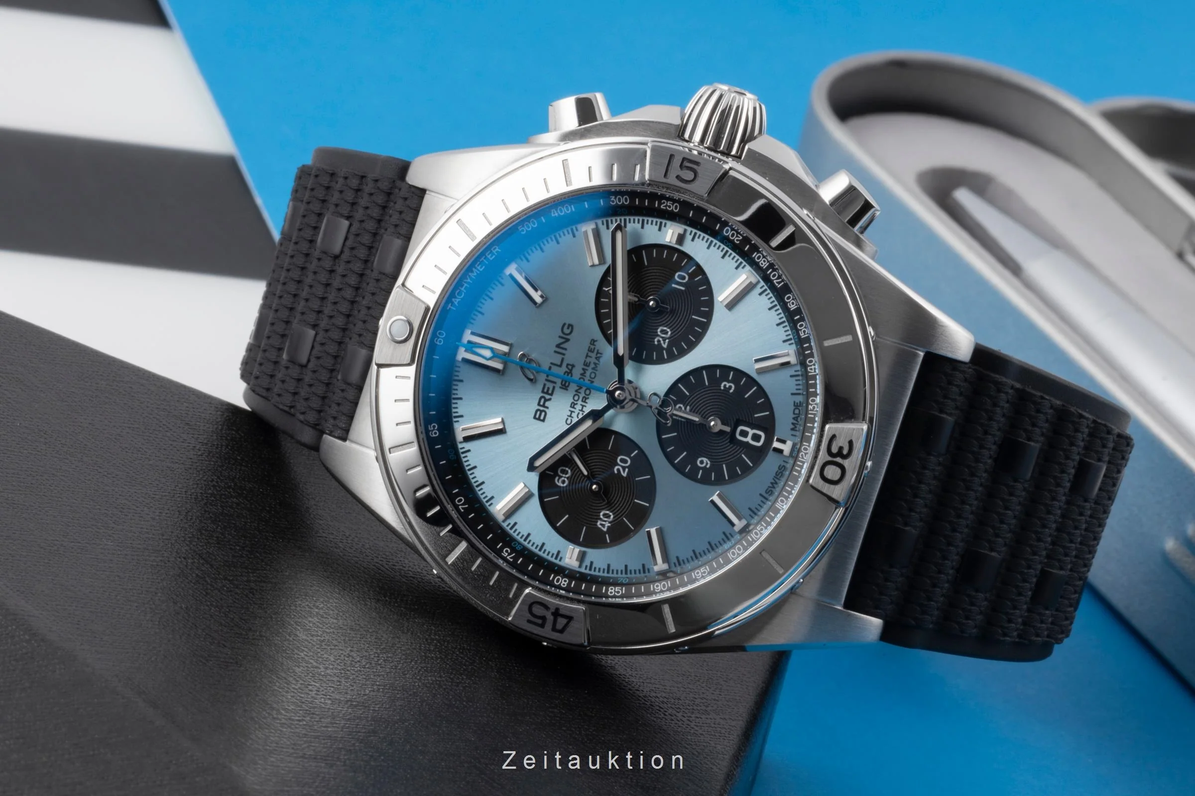 Breitling Chronomat chronograph steel / platinium automatic men's watch PB0134101C1S1 LP: 10600EUR  [2505525] - Image 3