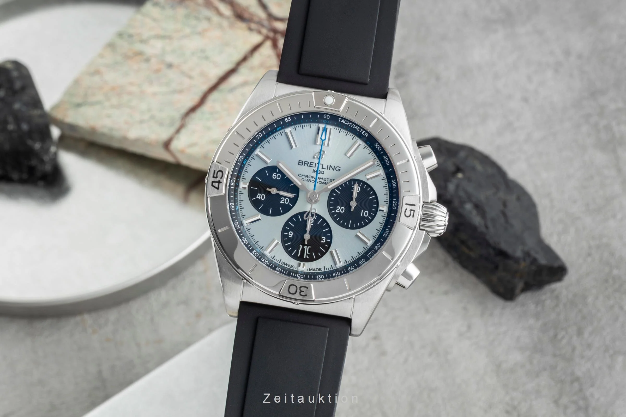 Breitling Chronomat chronograph steel / platinium automatic men's watch PB0134101C1S1 LP: 10600EUR  [2507031] - Image 2