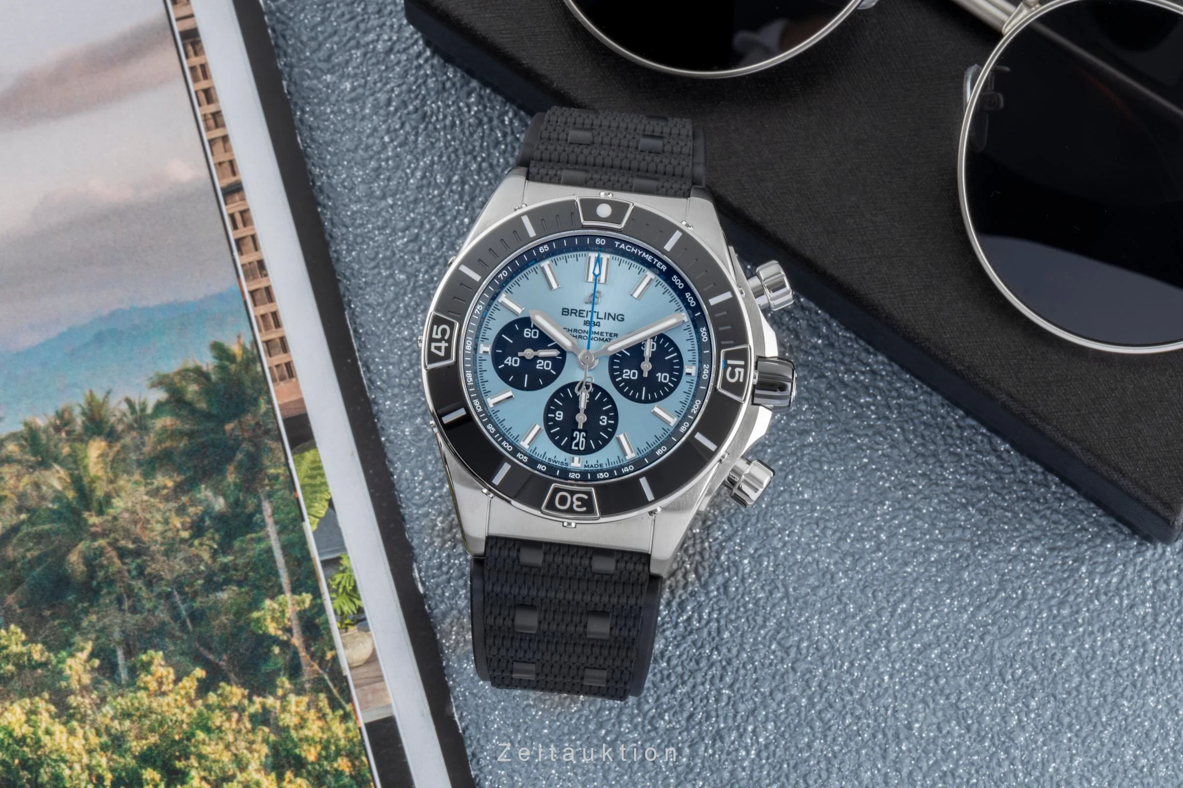 Breitling Chronomat chronograph steel / platinium automatic men's watch PB0136251C1S1 LP: 12650EUR  [2506709] - Image 4