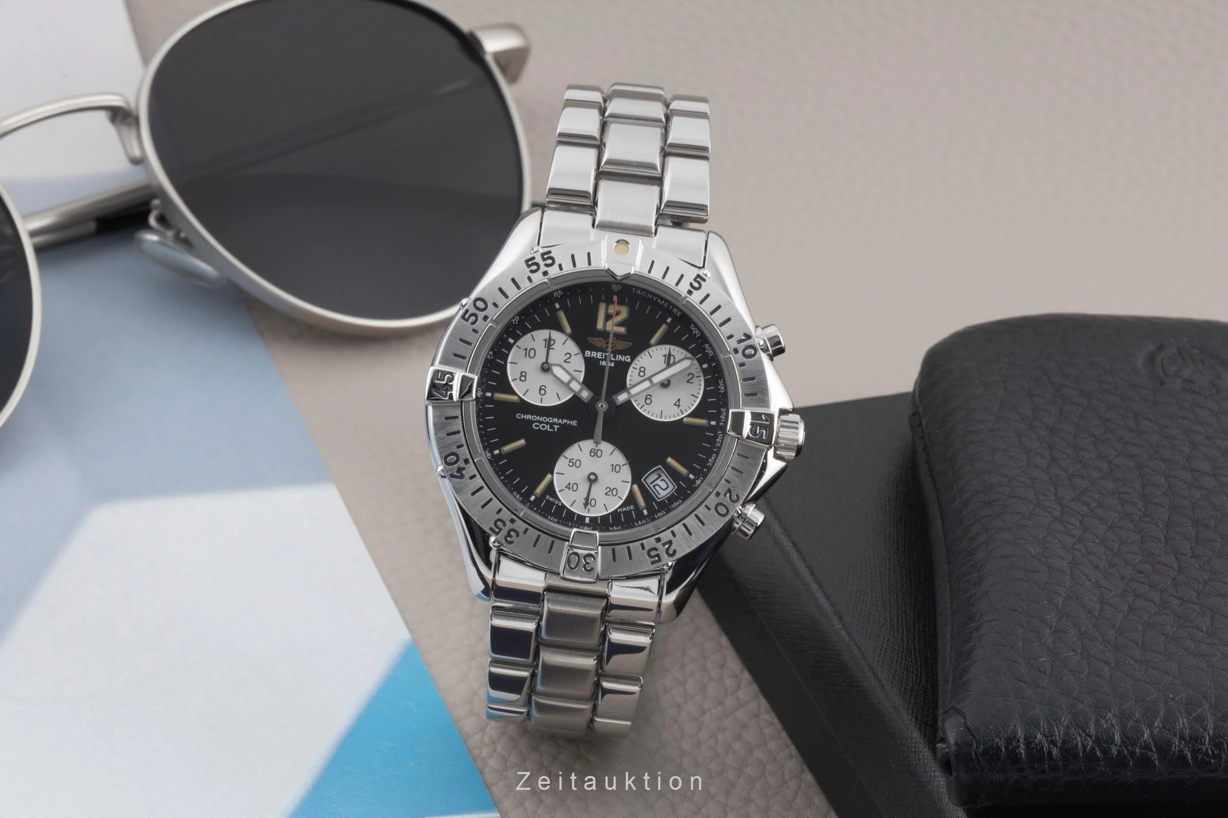 Breitling Colt Chronograph  chronograph steel quartz men's watch A53035  [2600503] - Image 4