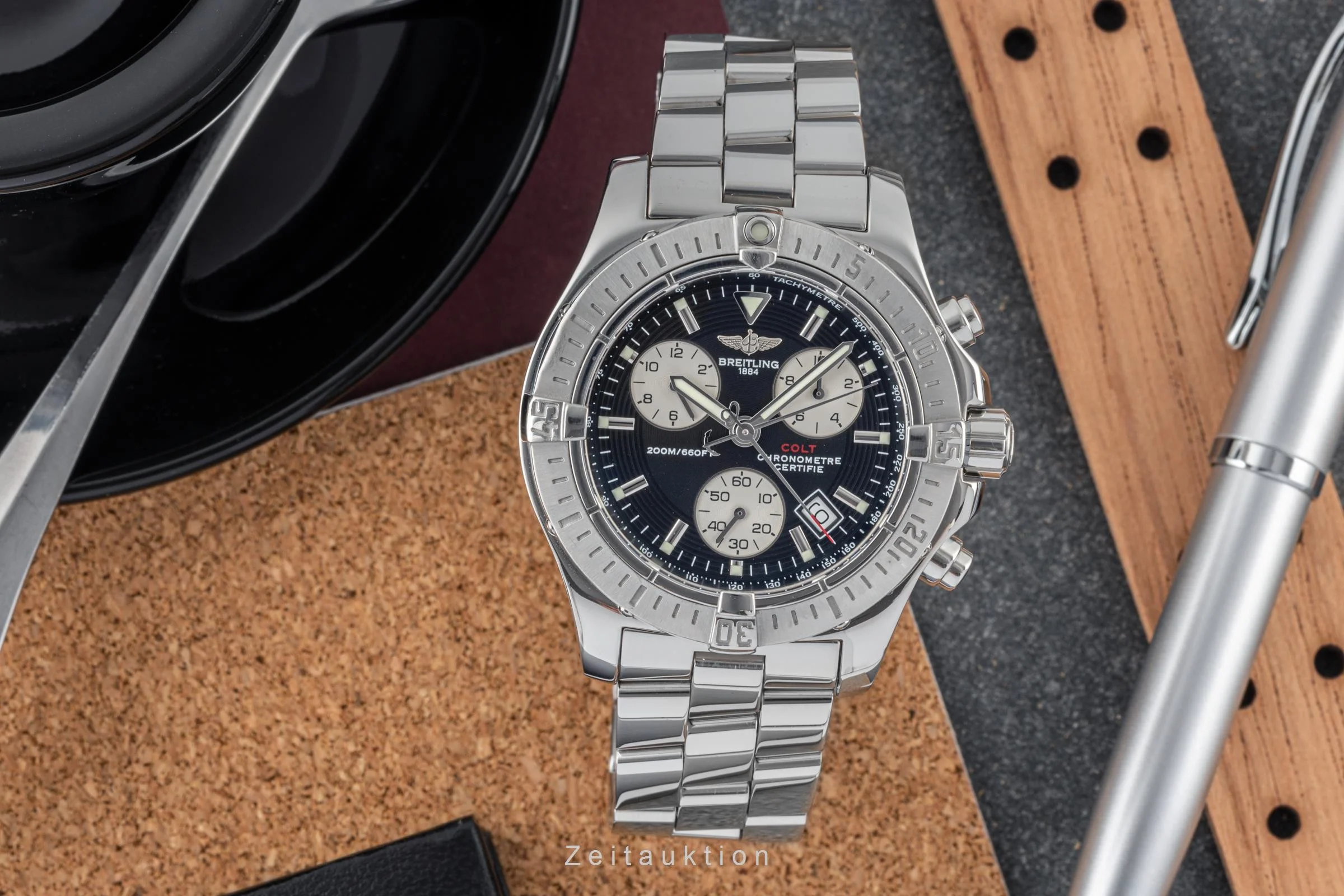 Breitling Colt Chronograph  steel quartz men's watch  [2304989] - Image 3