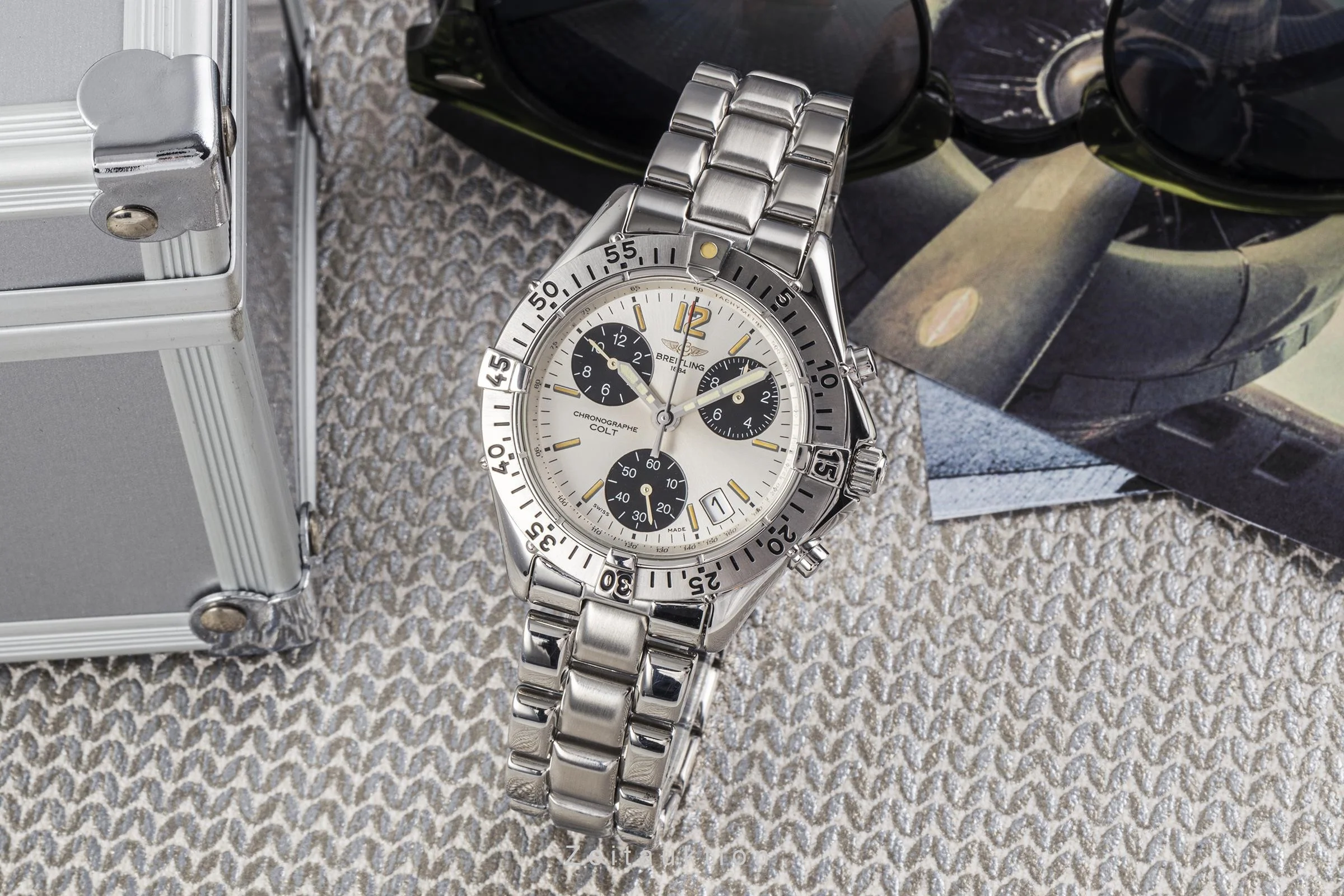 Breitling Colt chronograph steel quartz men's watch A53035  [2301280] - Image 3