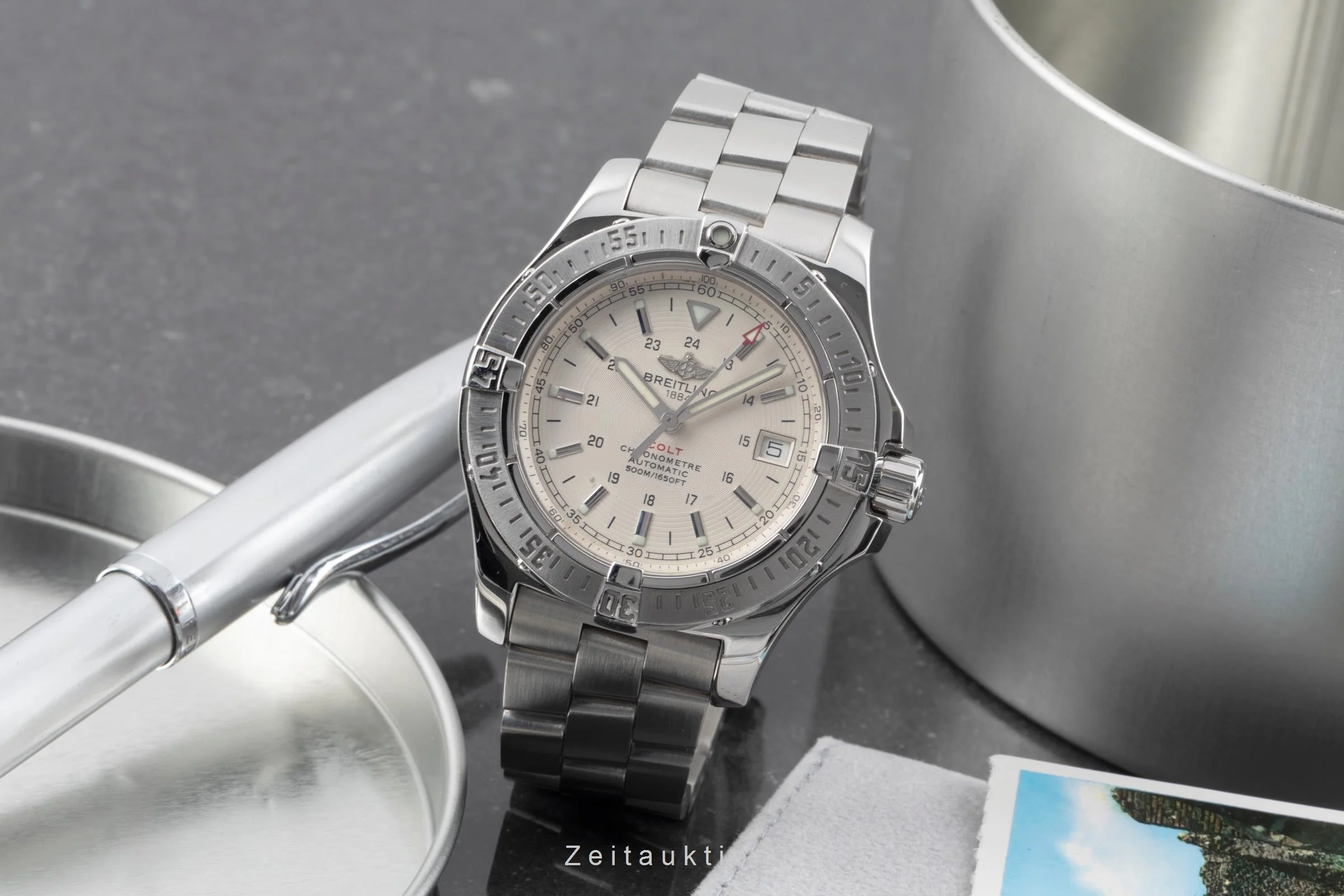 Breitling Colt steel automatic men's watch A17380  [2504990] - Image 4