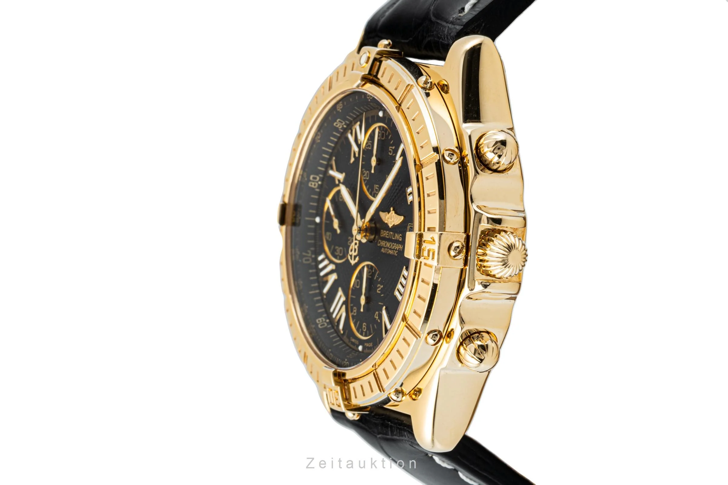 Breitling Crosswind chronograph 18 ct gold automatic men's watch K13055  [2204541] - Image 6