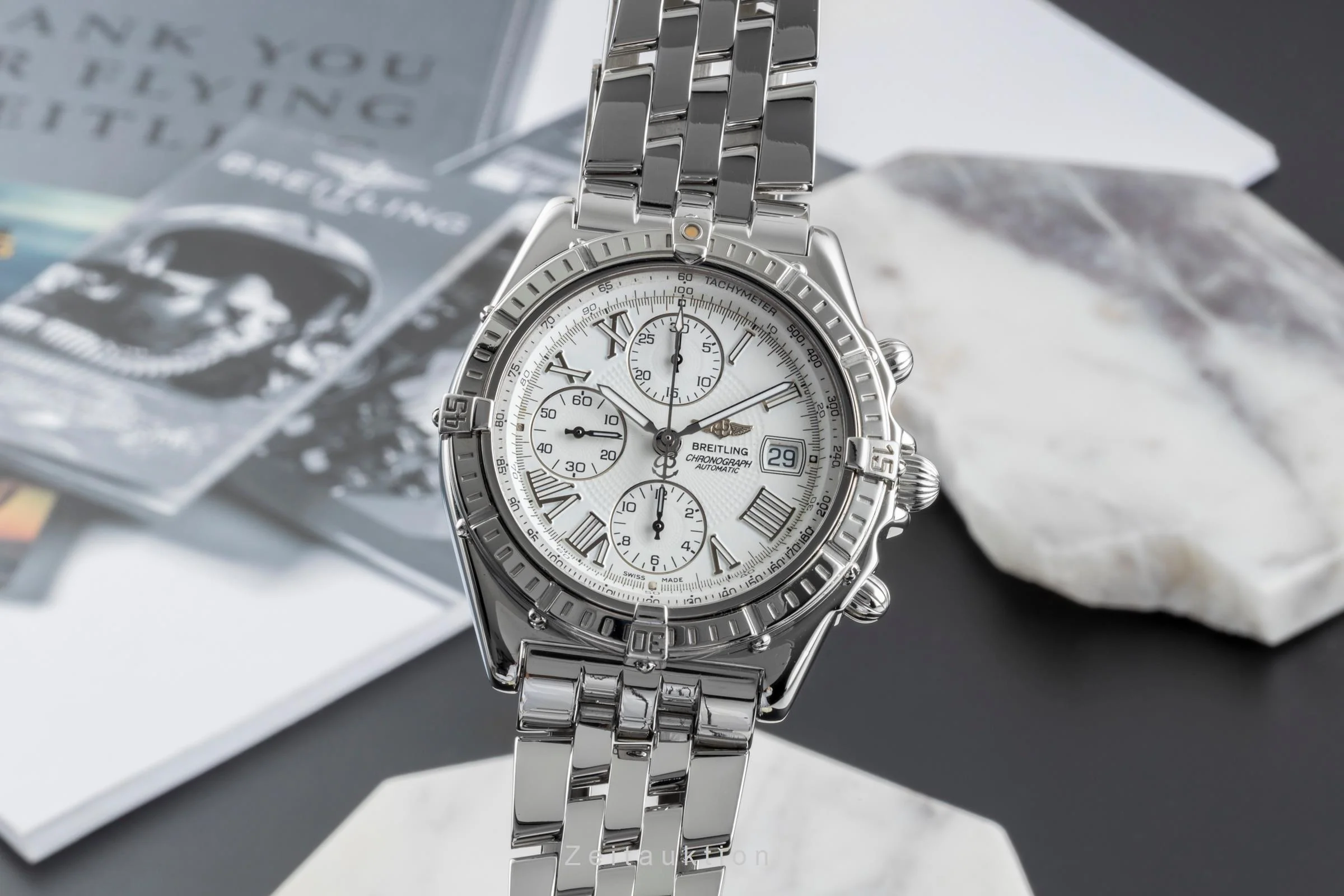 Breitling Crosswind chronograph steel automatic men's watch A13055 LP: 8100EUR  [2506319] - Image 2