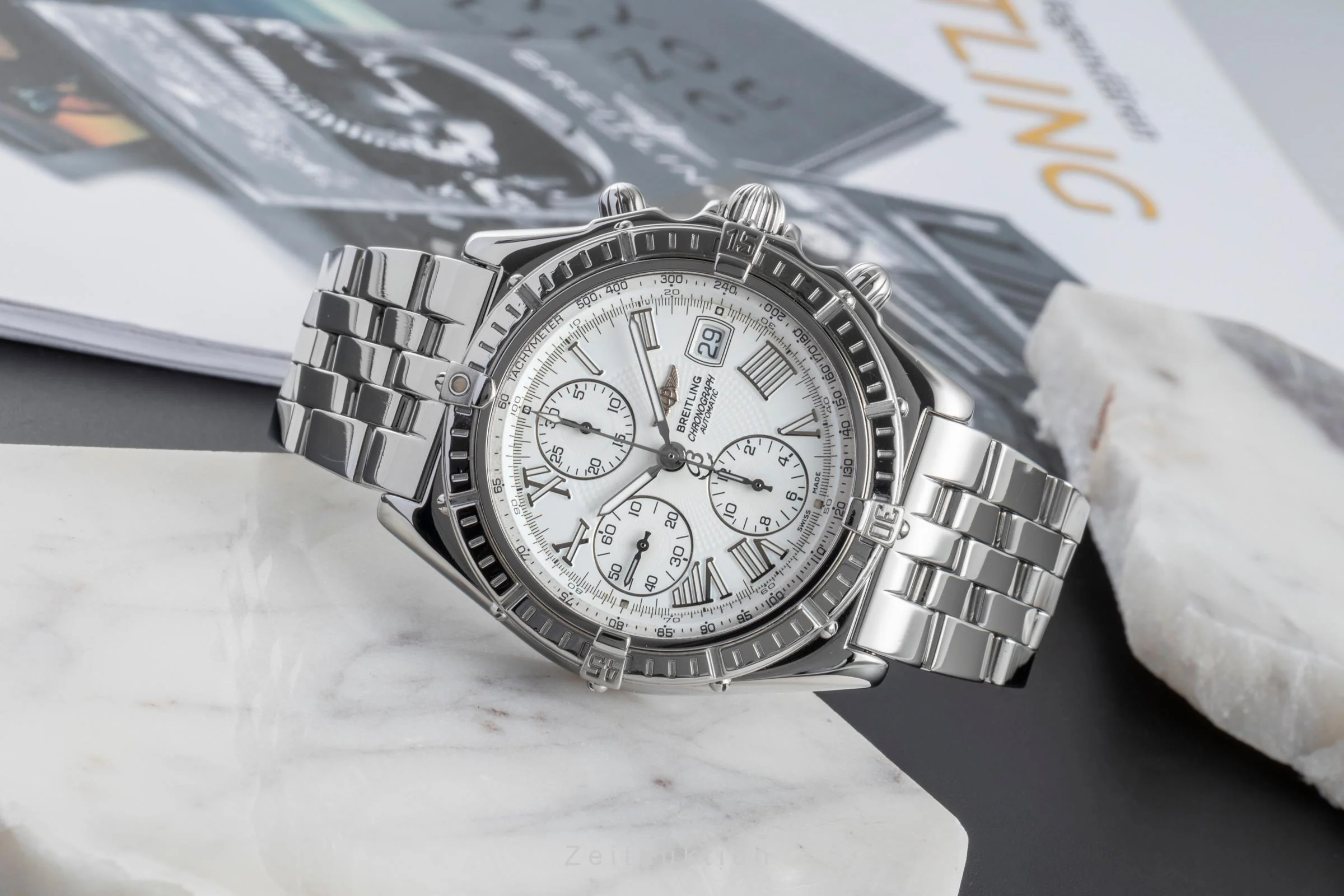 Breitling Crosswind chronograph steel automatic men's watch A13055 LP: 8100EUR  [2506319] - Image 3