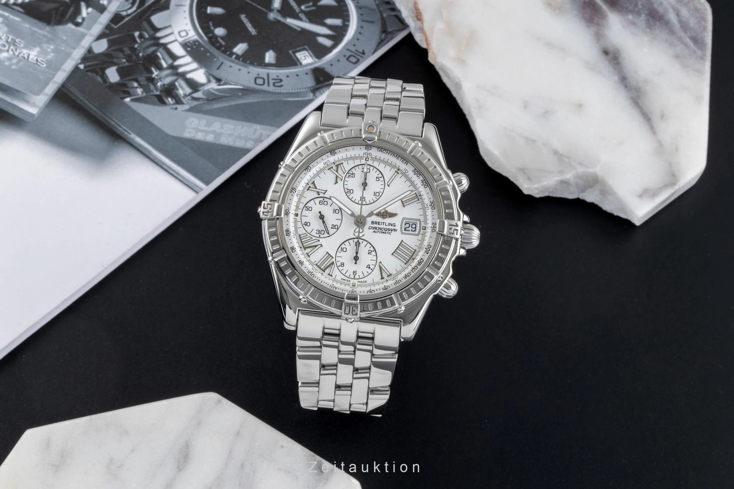 Breitling Crosswind chronograph steel automatic men's watch A13055 LP: 8100EUR  [2506319] - Image 4