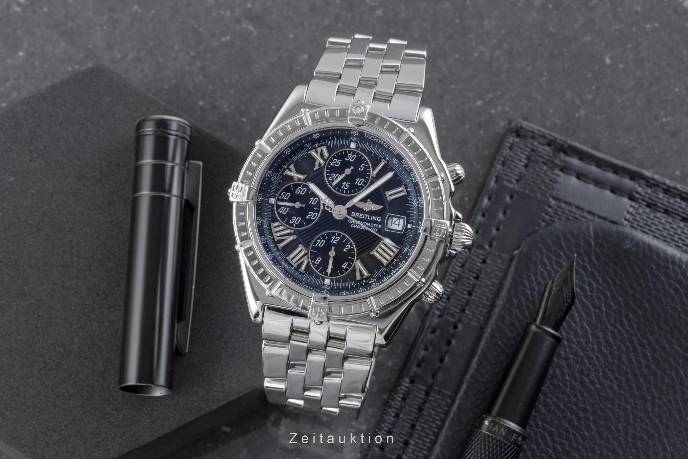 Breitling Crosswind chronograph steel automatic men's watch A13355-105  [2506157] - Image 4