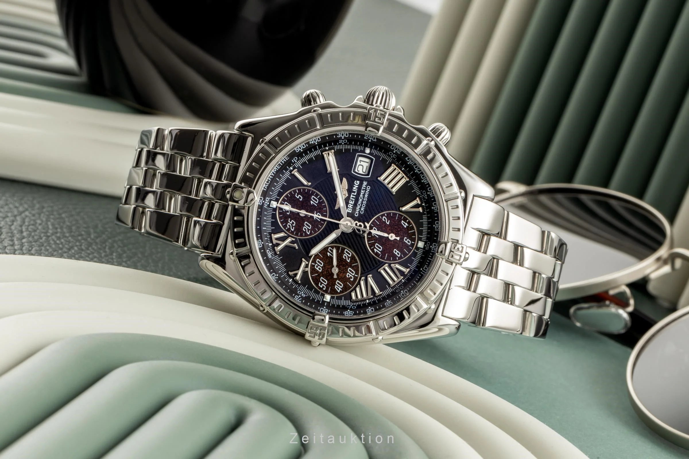 Breitling Crosswind chronograph steel automatic men's watch A13355 LP: 7900EUR  [2401379] - Image 2
