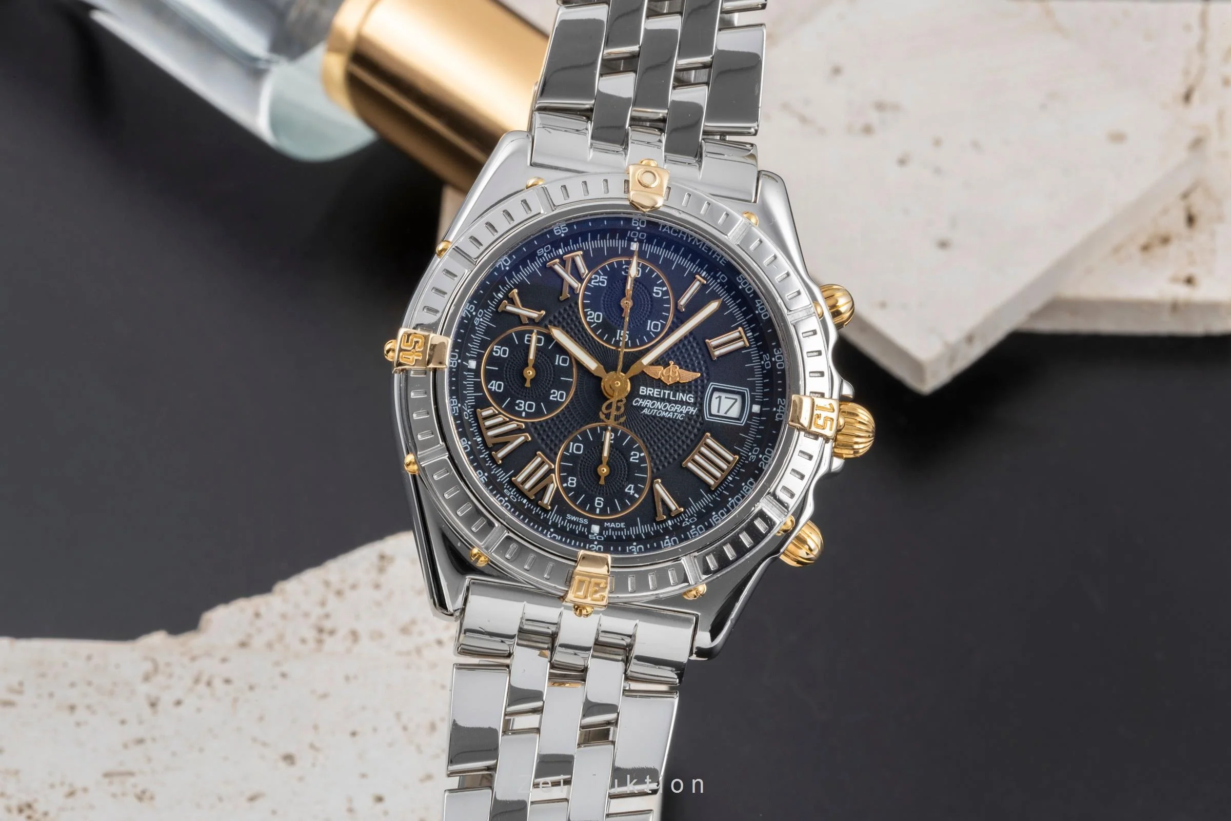 Breitling Crosswind chronograph steel / gold automatic men's watch B13055-096  [2505260] - Image 2