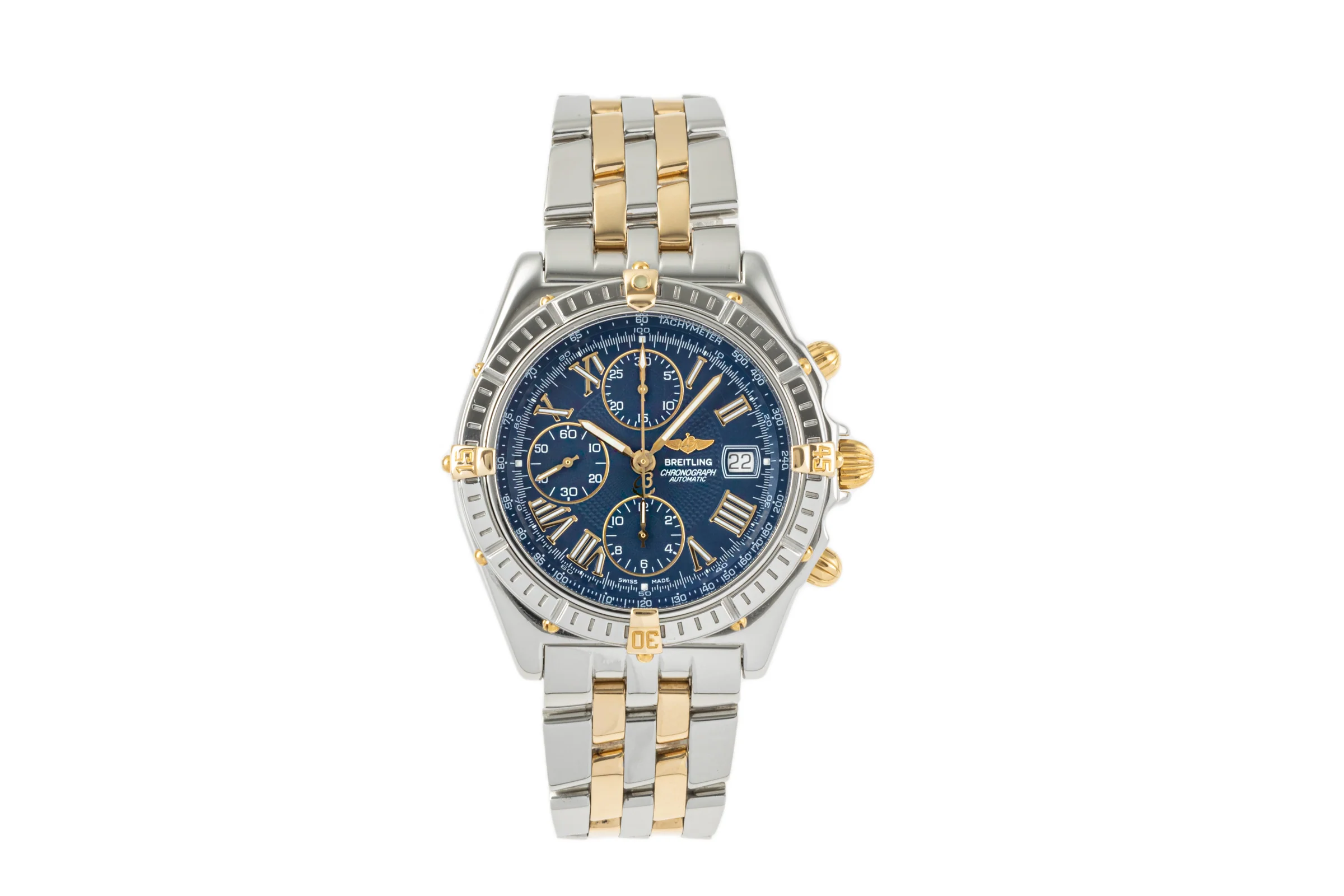 Breitling Crosswind chronograph steel / gold automatic men's watch B13055 LP: 9650EUR  [2206662] - Image 4