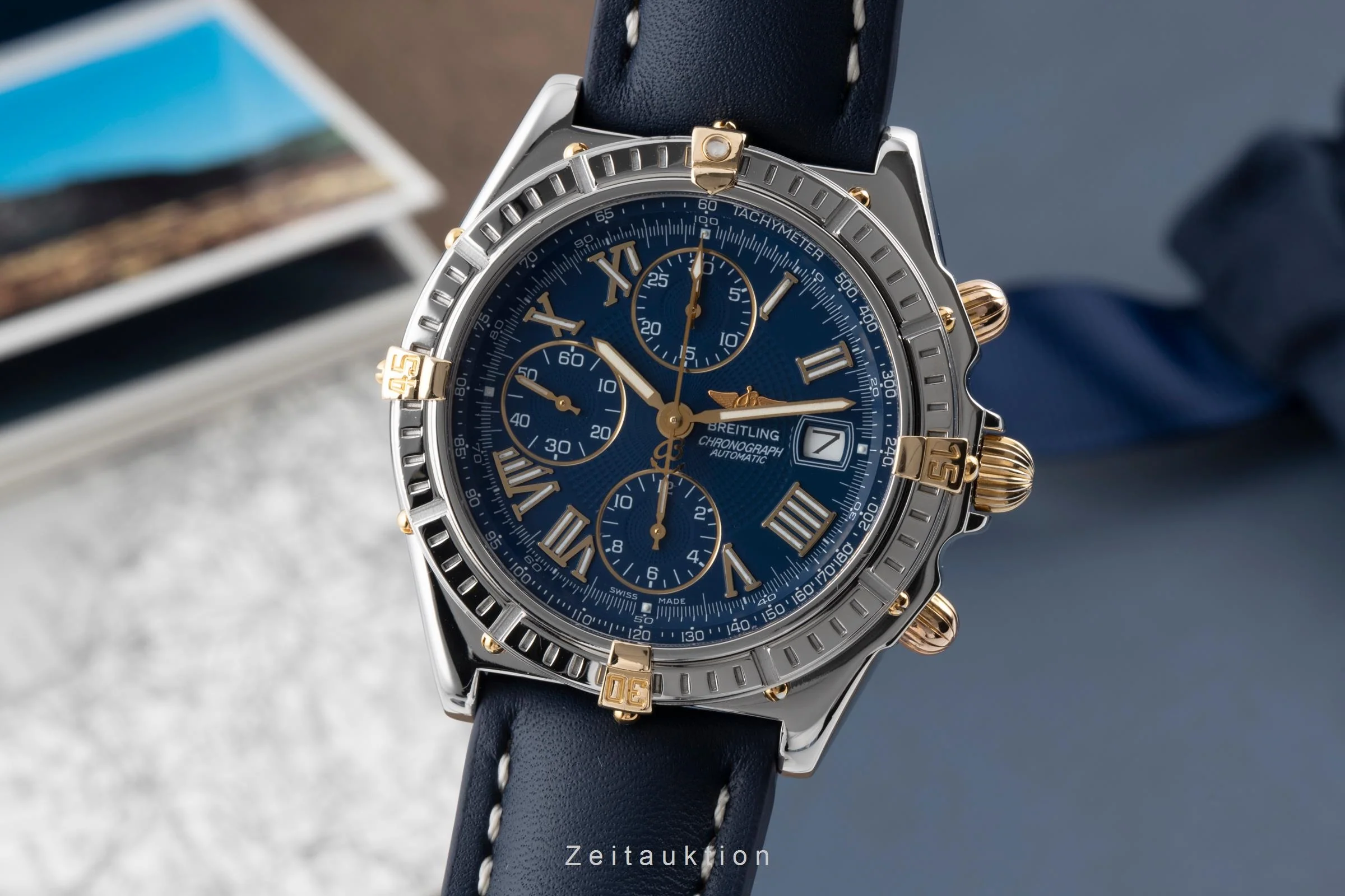 Breitling Crosswind chronograph steel / gold automatic men's watch B13055  [2506633] - Image 2