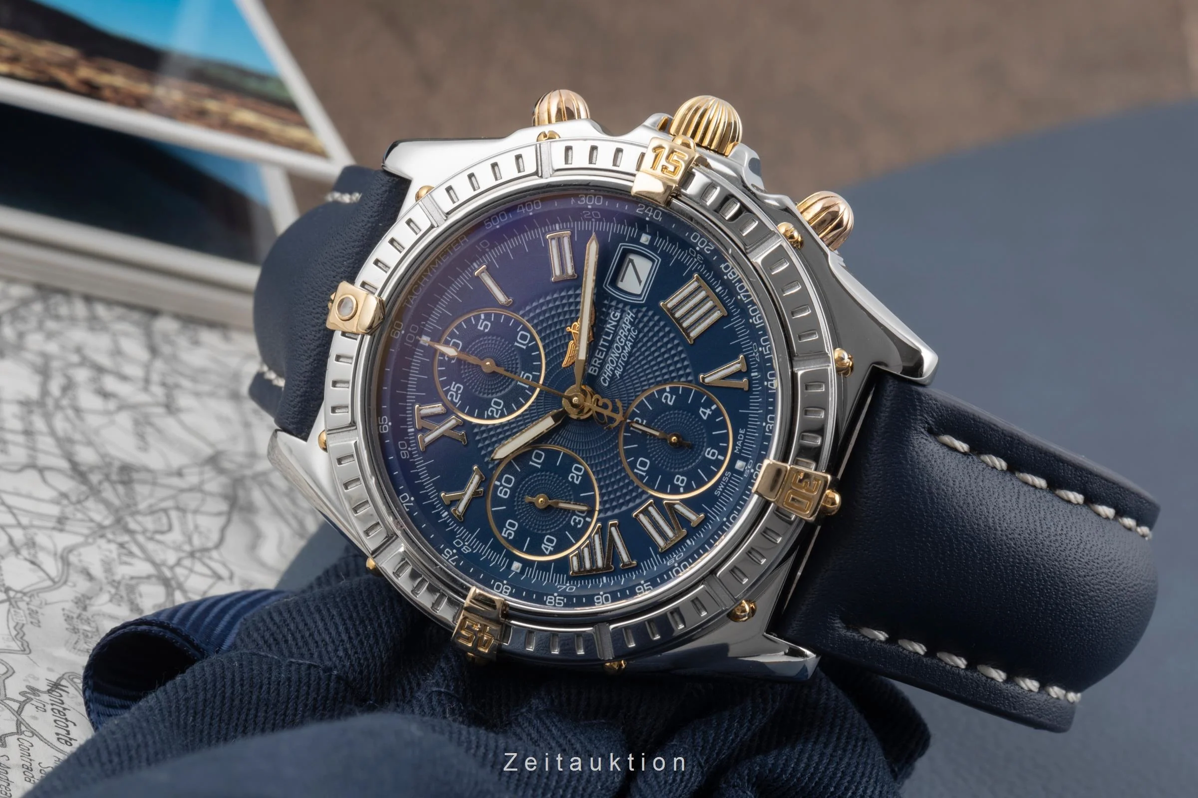 Breitling Crosswind chronograph steel / gold automatic men's watch B13055  [2506633] - Image 3
