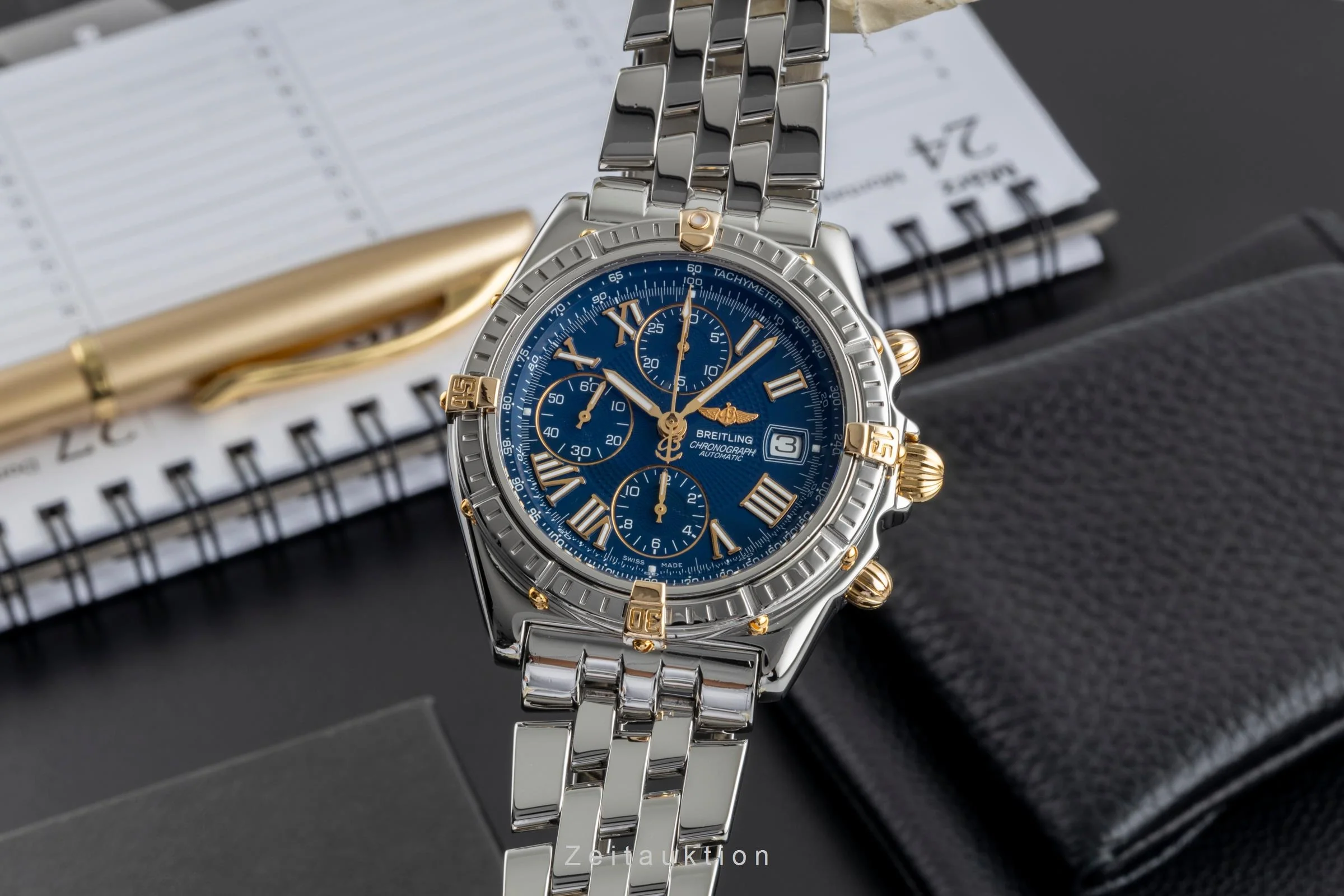 Breitling Crosswind chronograph steel / gold automatic men's watch B13055  [2600042] - Image 2