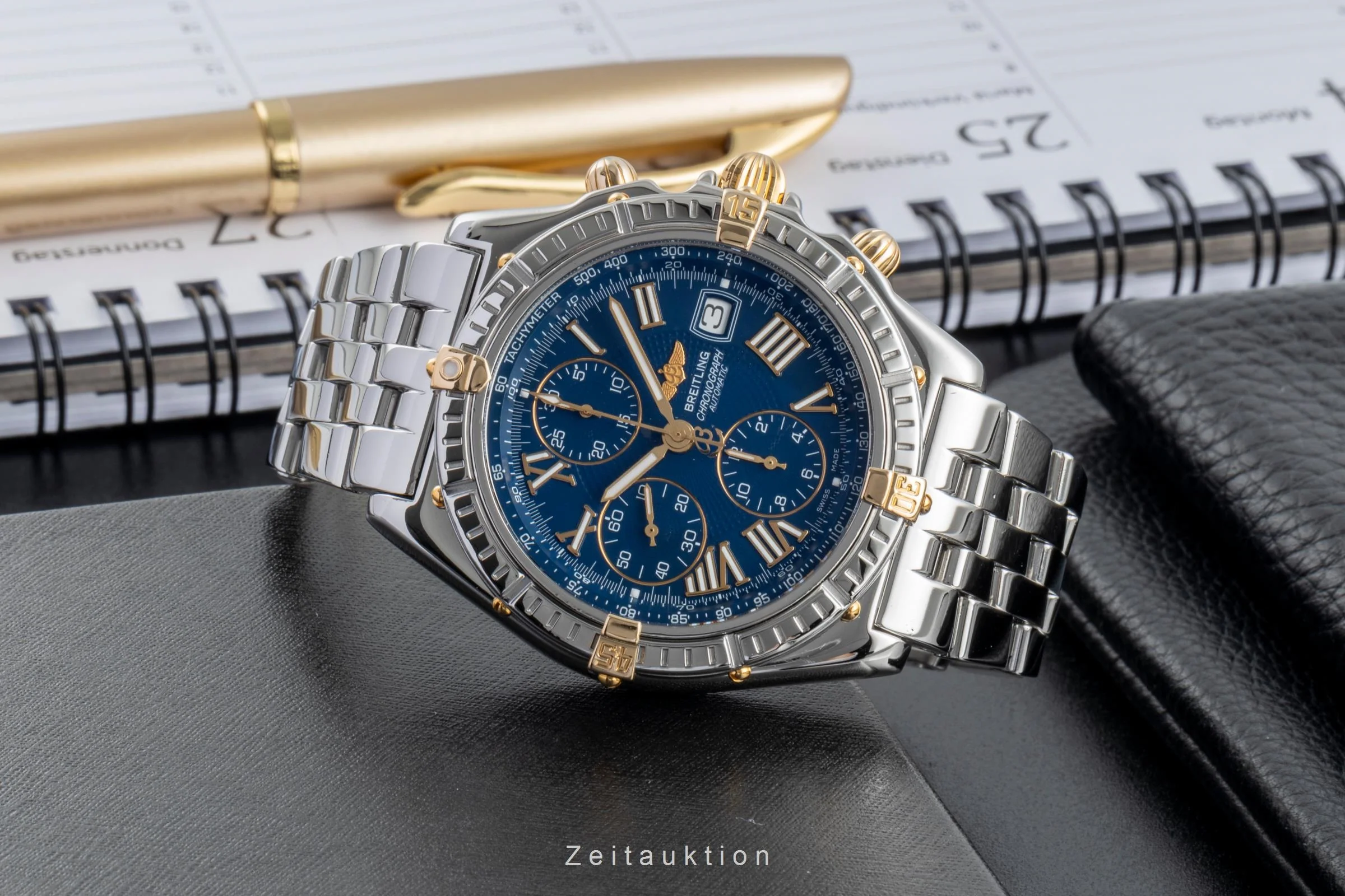 Breitling Crosswind chronograph steel / gold automatic men's watch B13055  [2600042] - Image 3