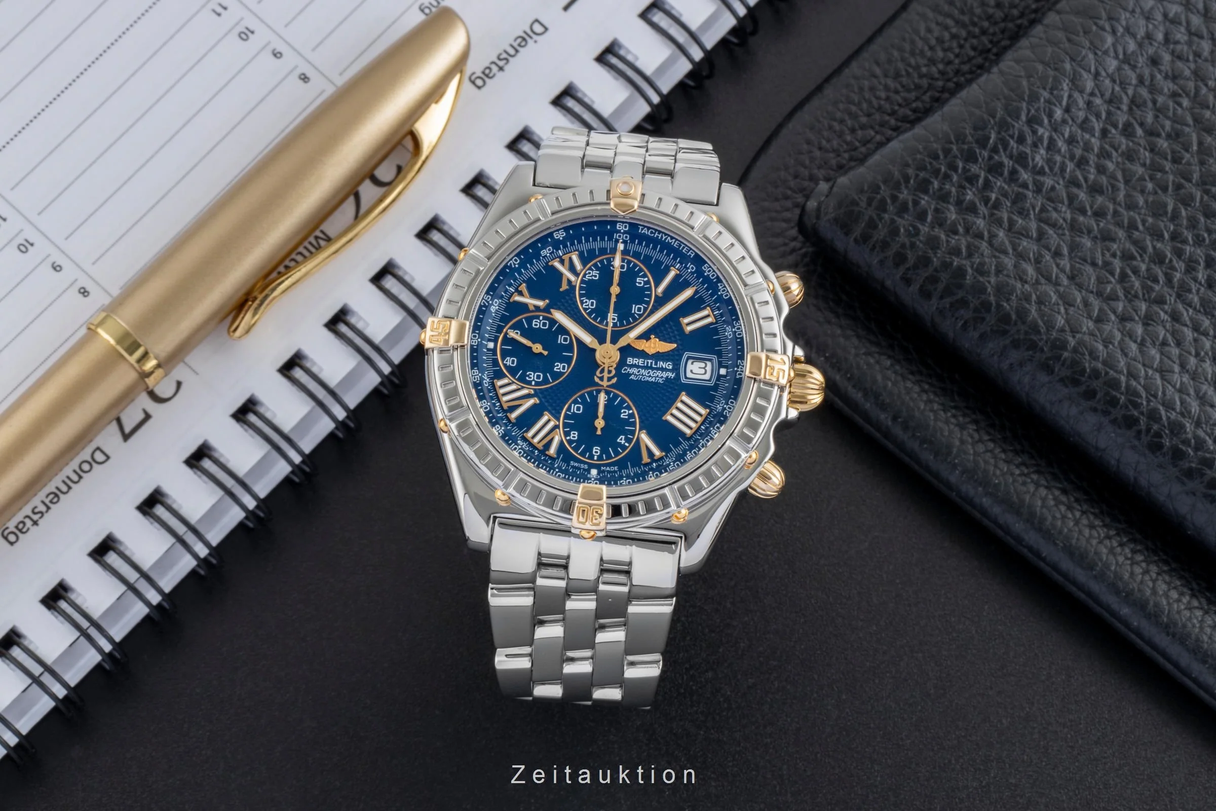 Breitling Crosswind chronograph steel / gold automatic men's watch B13055  [2600042] - Image 4